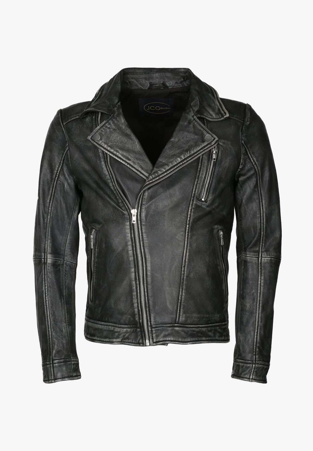 JCCIM BIKERSTIL - Lederjacke