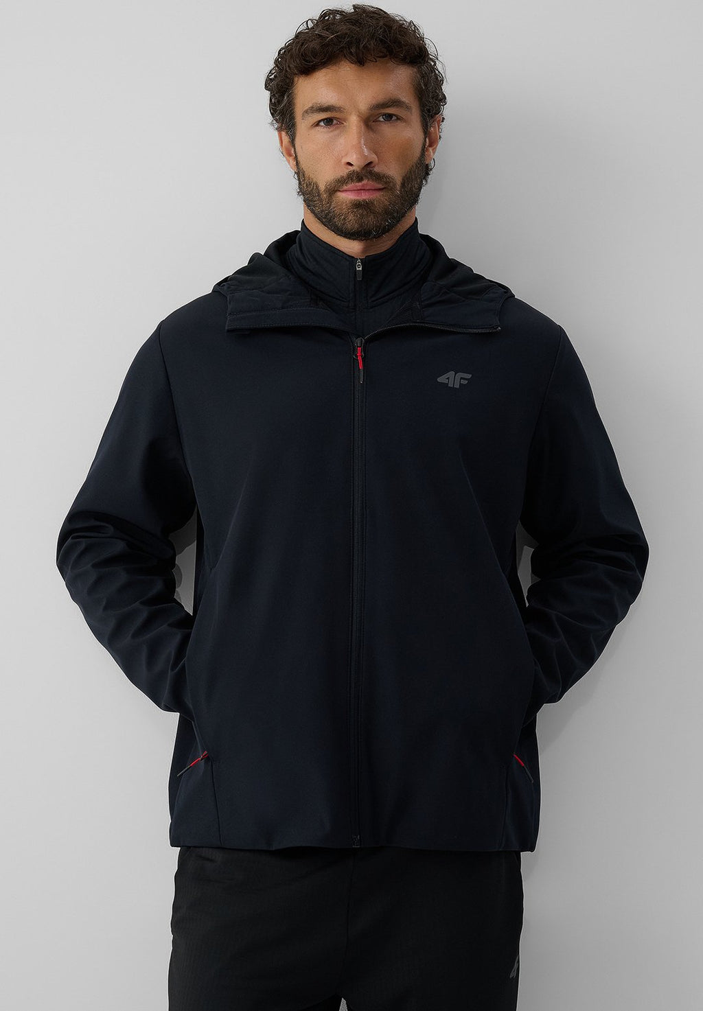 4F4F KURTKA SOFTSHELL WIATROODPORNA MEMBRANA 5000 MĘSKA - Softshelljacke
