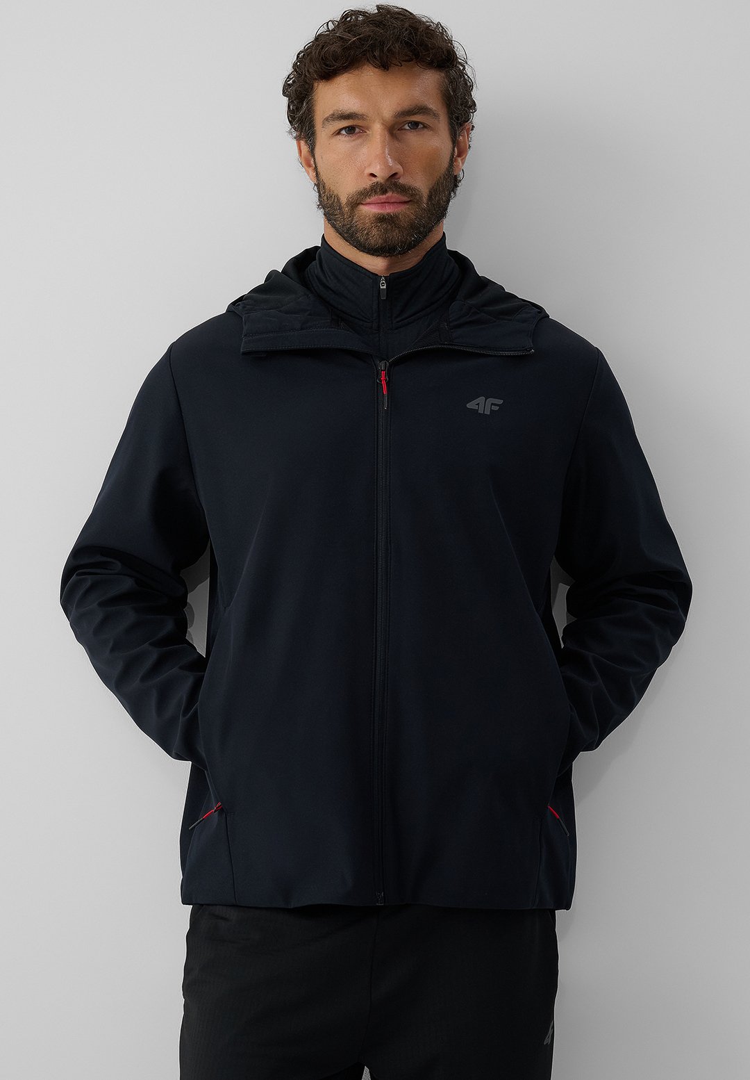 4F4F KURTKA SOFTSHELL WIATROODPORNA MEMBRANA 5000 MĘSKA - Softshelljacke