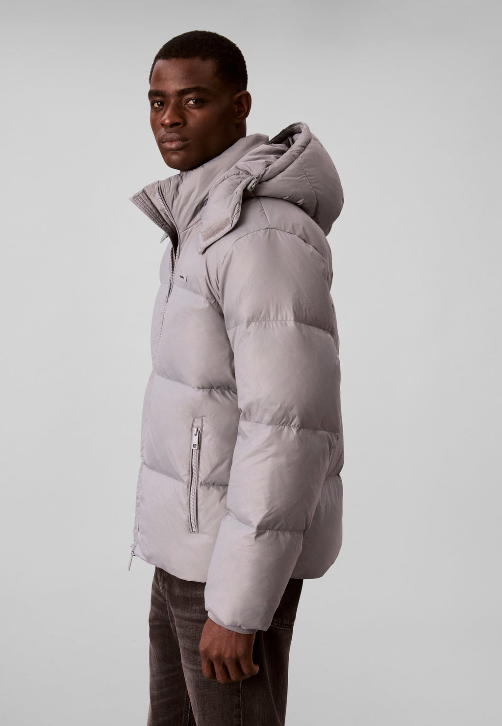 Calvin KleinREMOVABLE HOOD LOGO PUFFER JACKET - Daunenjacke