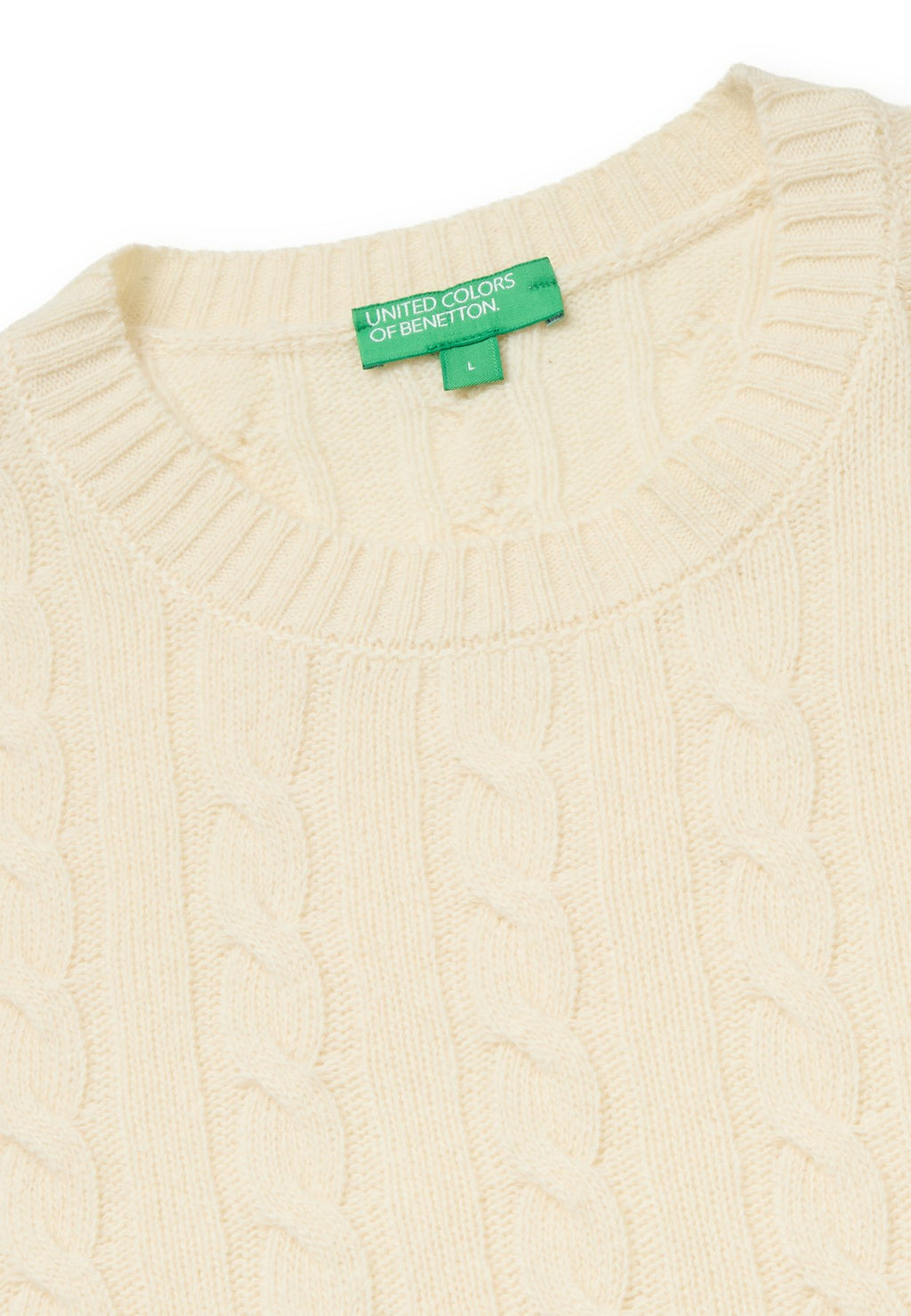 United Colors of BenettonLONG SLEEVE CREW NECK SWEATER, CLASSIC CABLE-RIB STITCHES, REGULAR FIT... - Strickpullover