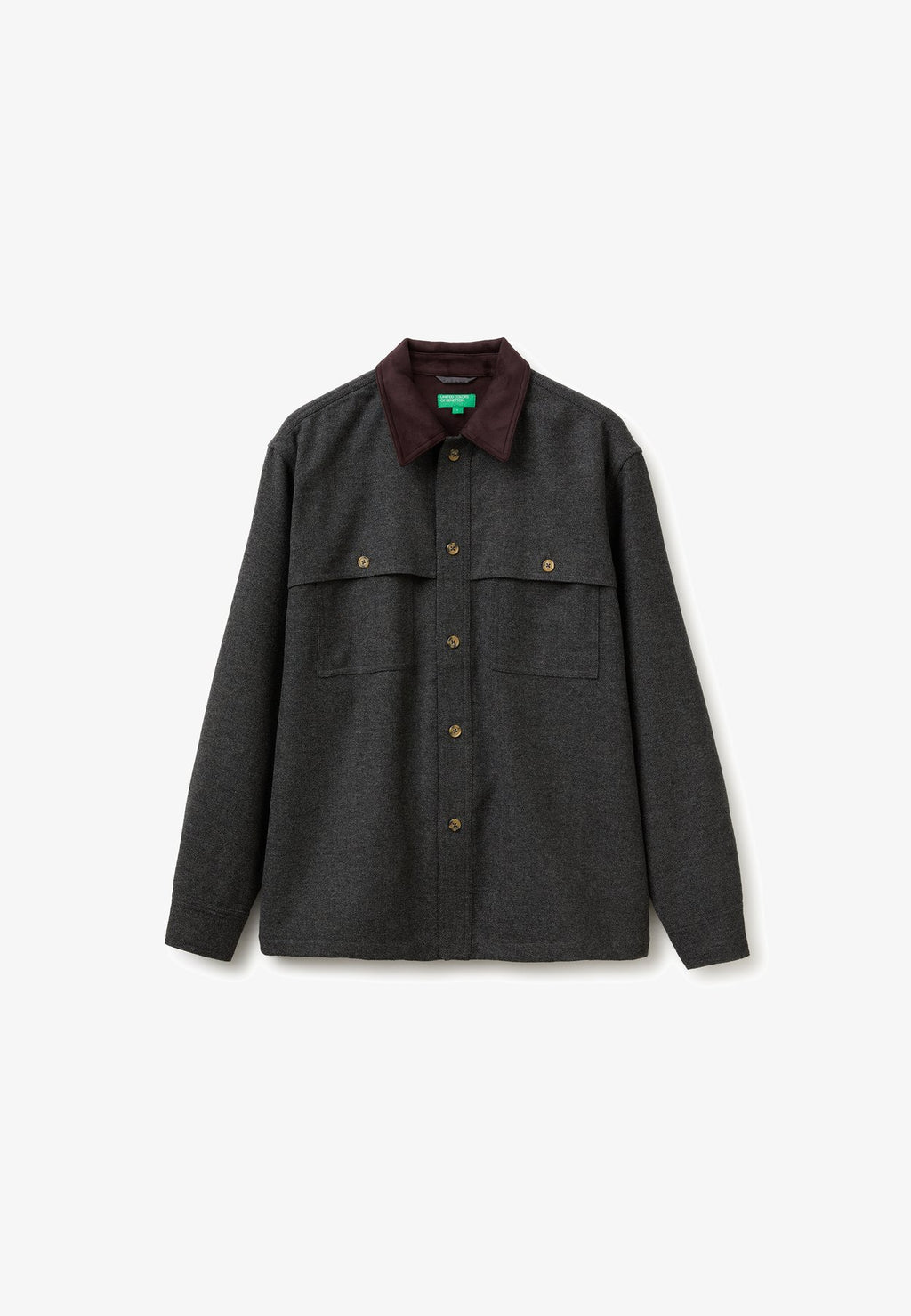 United Colors of BenettonFLANNEL SHIRT WITH BUTTONED CHEST POCKETS.. - Hemd