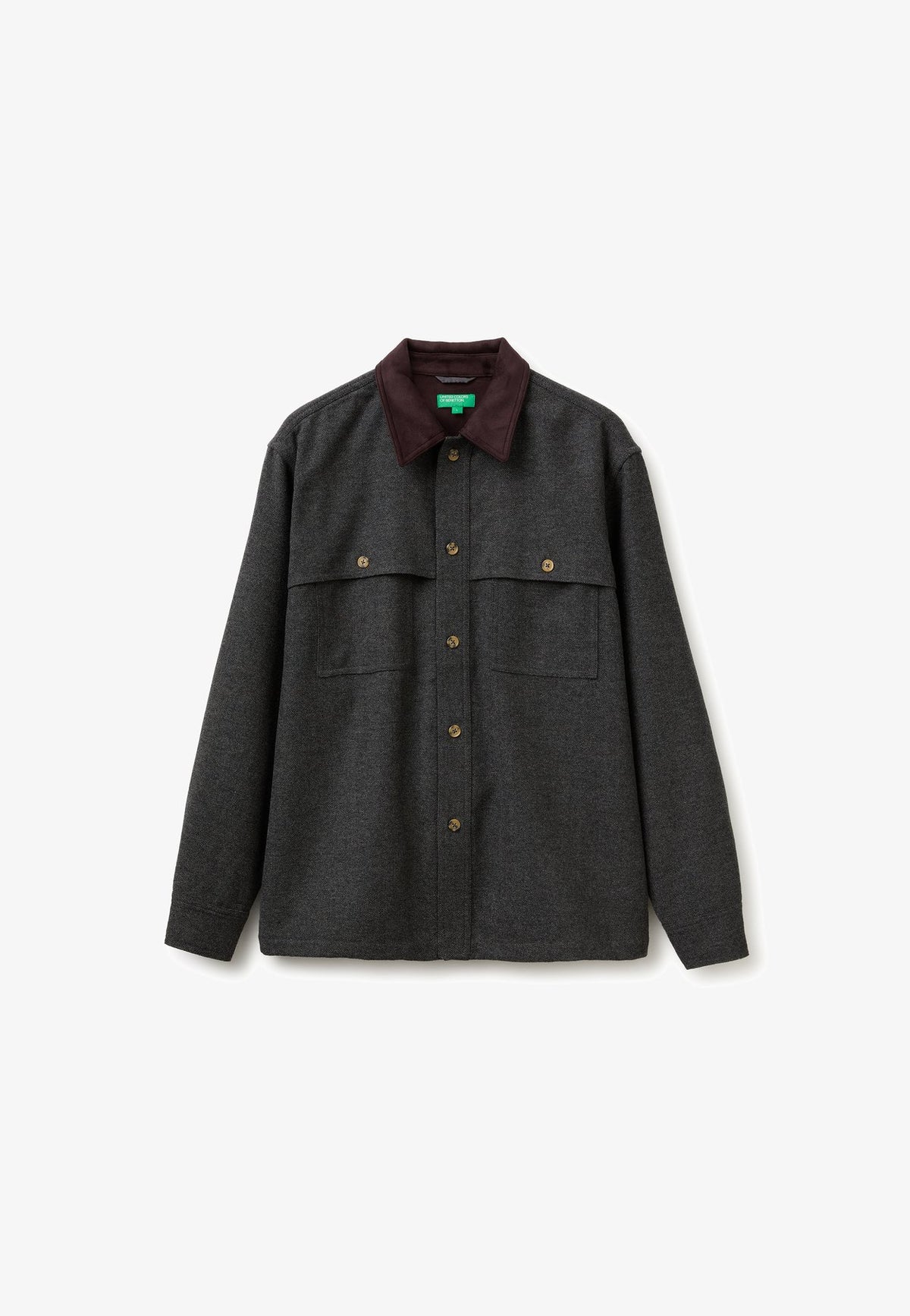 United Colors of BenettonFLANNEL SHIRT WITH BUTTONED CHEST POCKETS.. - Hemd