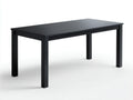 Esstisch Holz 170x85x76 cm - Schwarz - rechteckiger Massivlook für Esszimmer