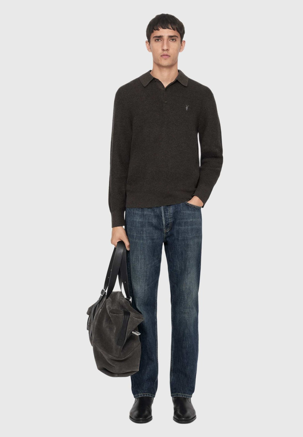 AllSaintsASPEN LS POLO. - Langarmshirt