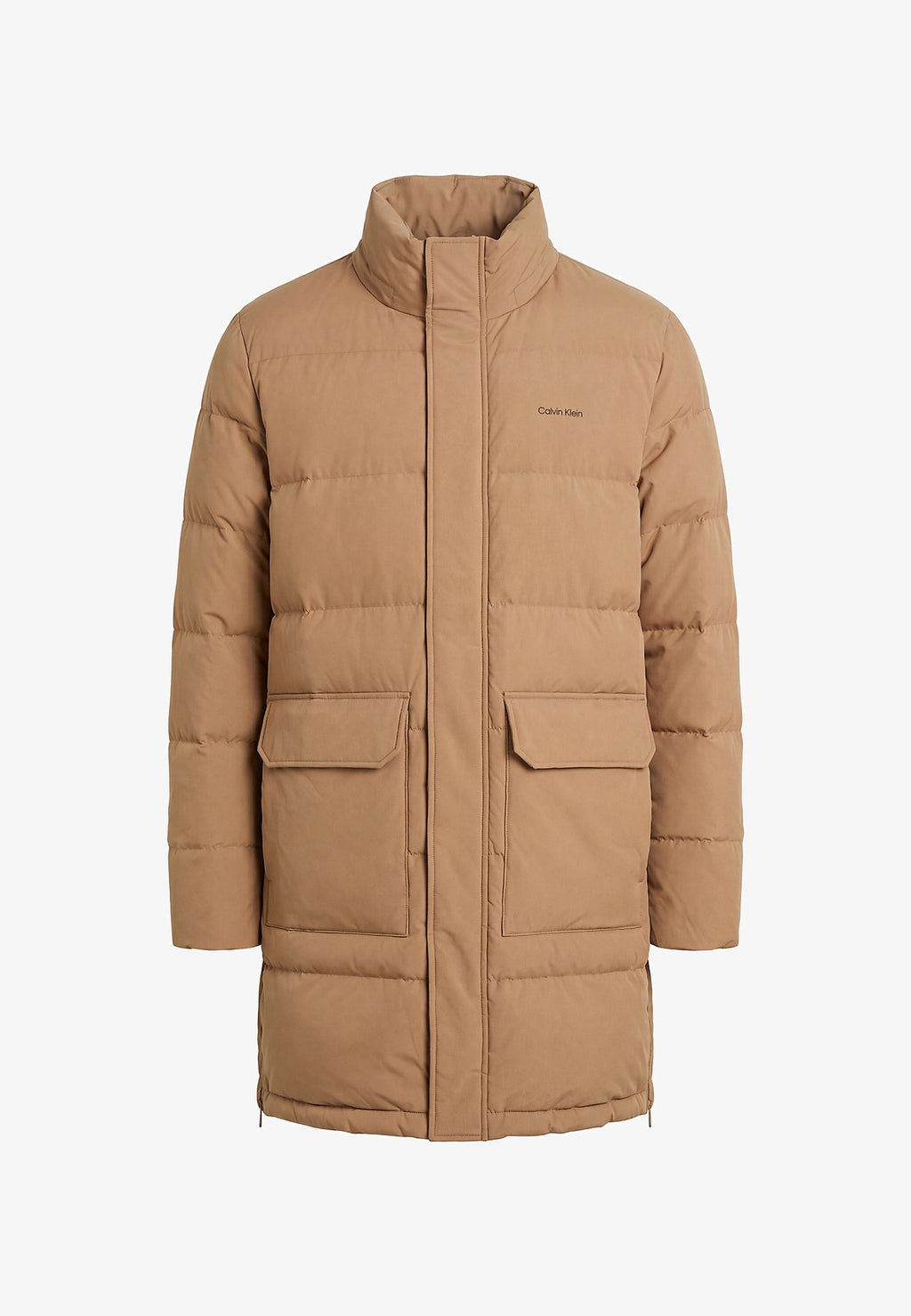 Calvin KleinLONG HOODED DOWN PUFFER COAT - Daunenmantel