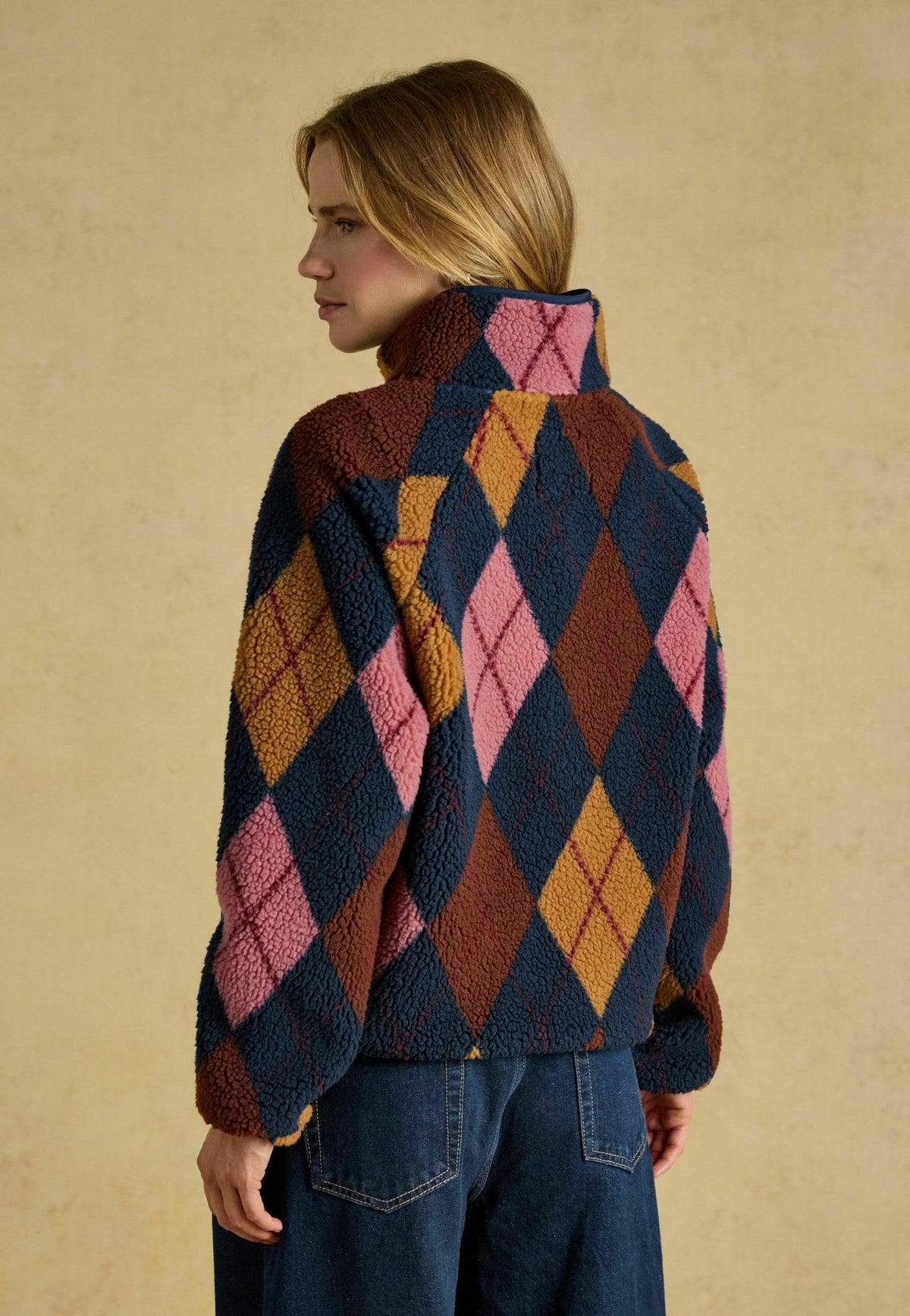 Tom JouleARGYLE QUARTER ZIP FLEECE - Fleecepullover