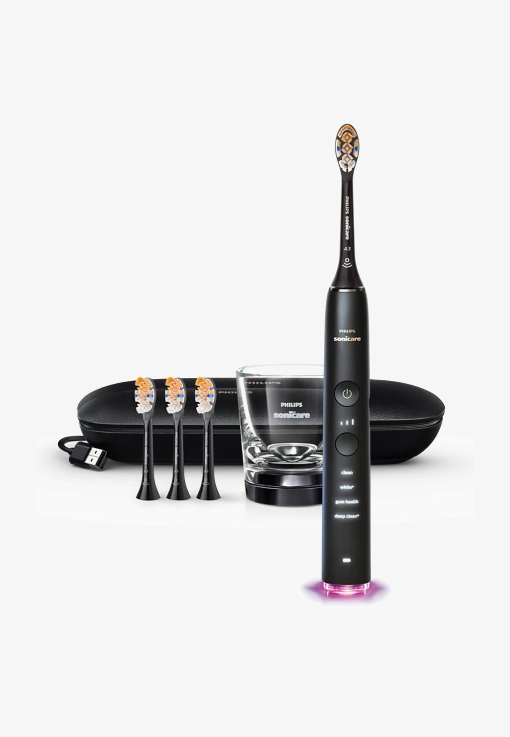 PhilipsSONICARE DIAMONDCLEAN SMART 9400 AKKU-ZAHNBÜRSTE - SCHWARZ HX9918/89 - Elektrische Zahnbürste