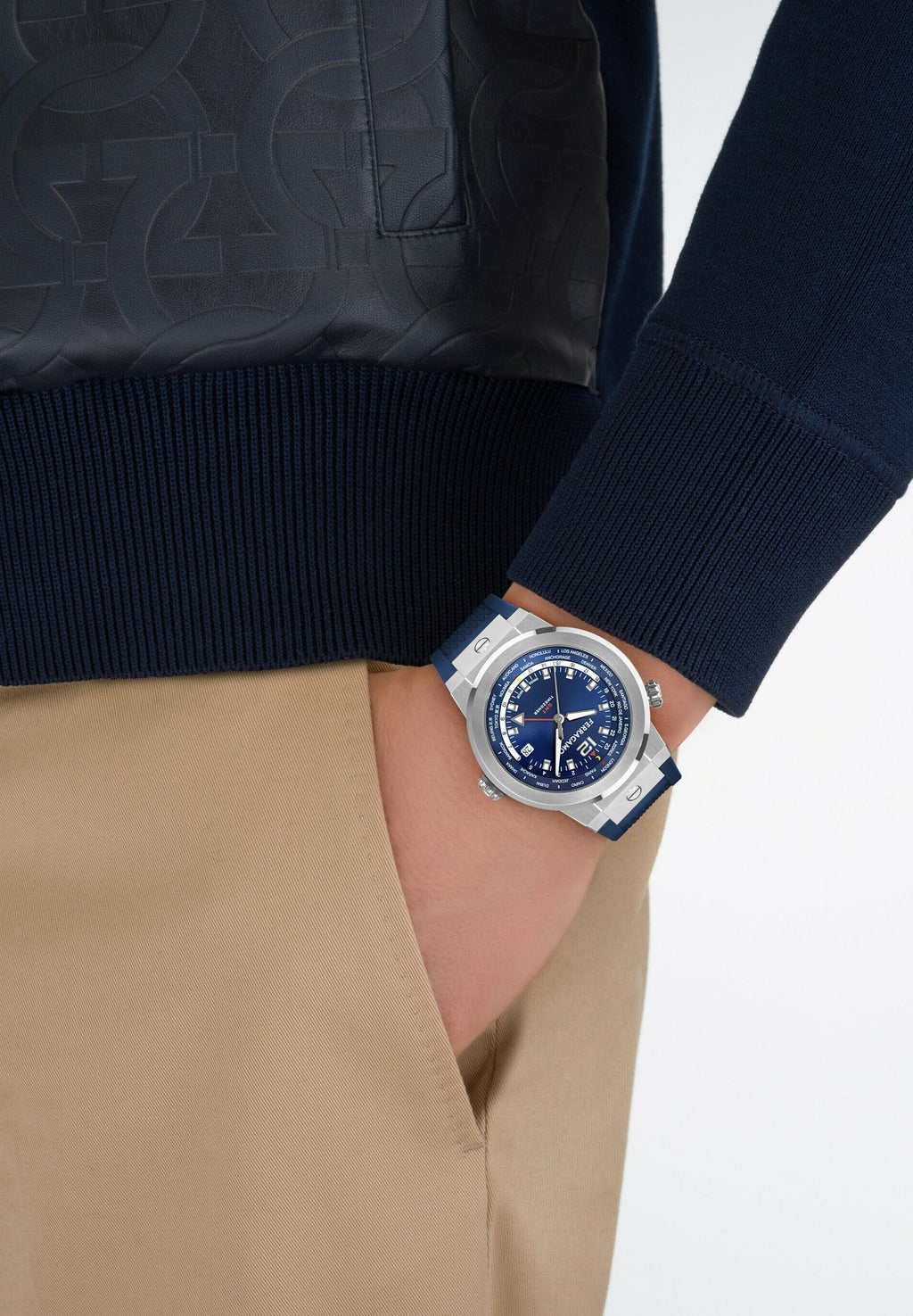 FERRAGAMOF-80 GMT WORLDTIME - Uhr