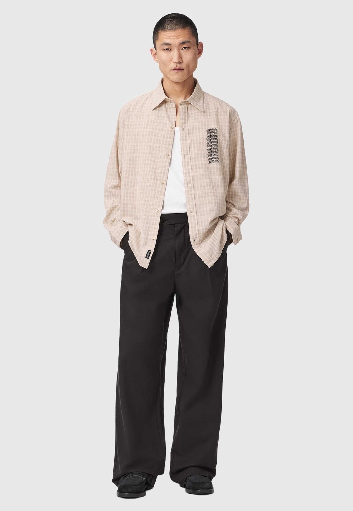 AllSaintsREPEATER LS SHIRT . - Hemd