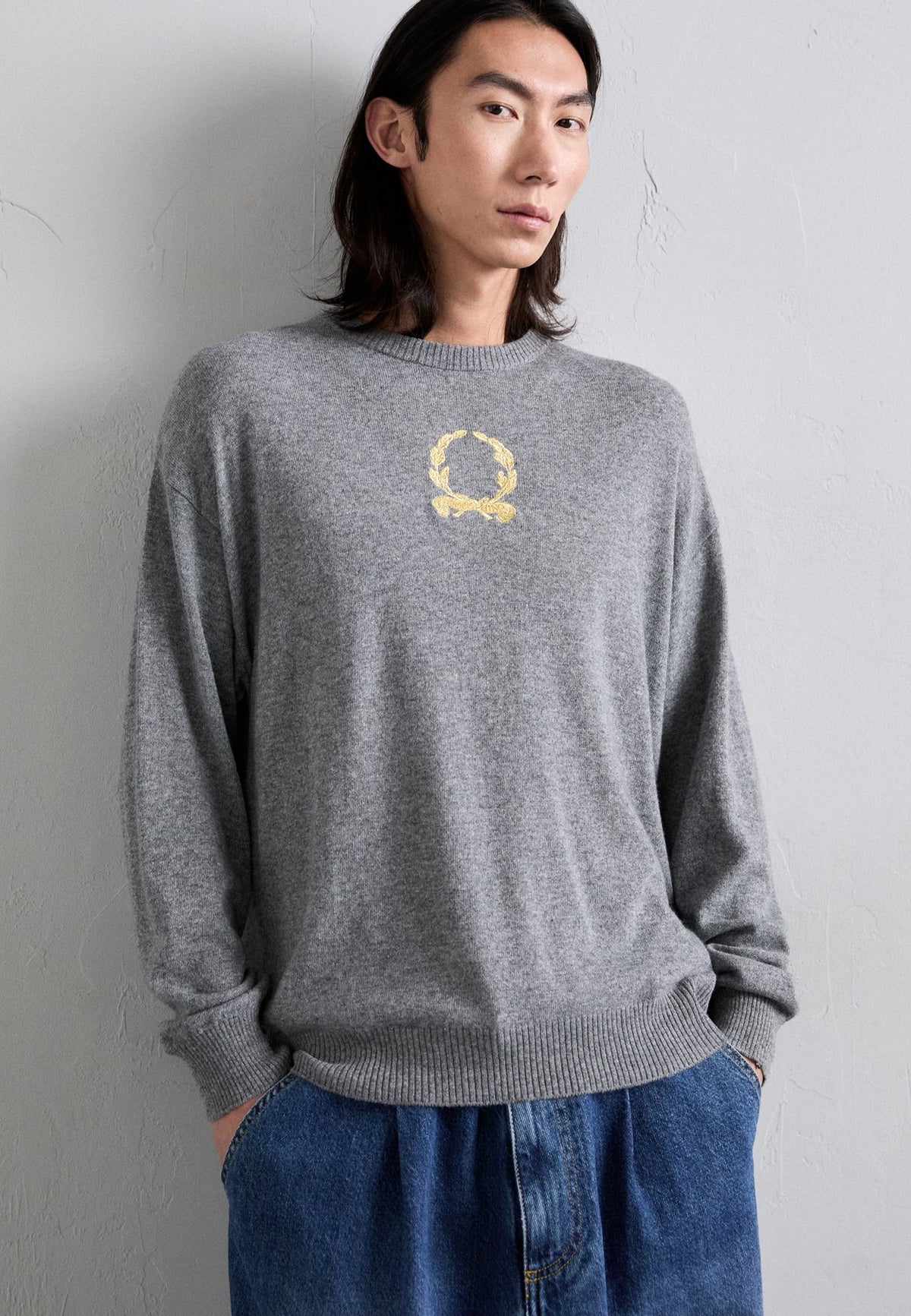 MOSCHINOLAUREL CROWN EMBLEM - Strickpullover