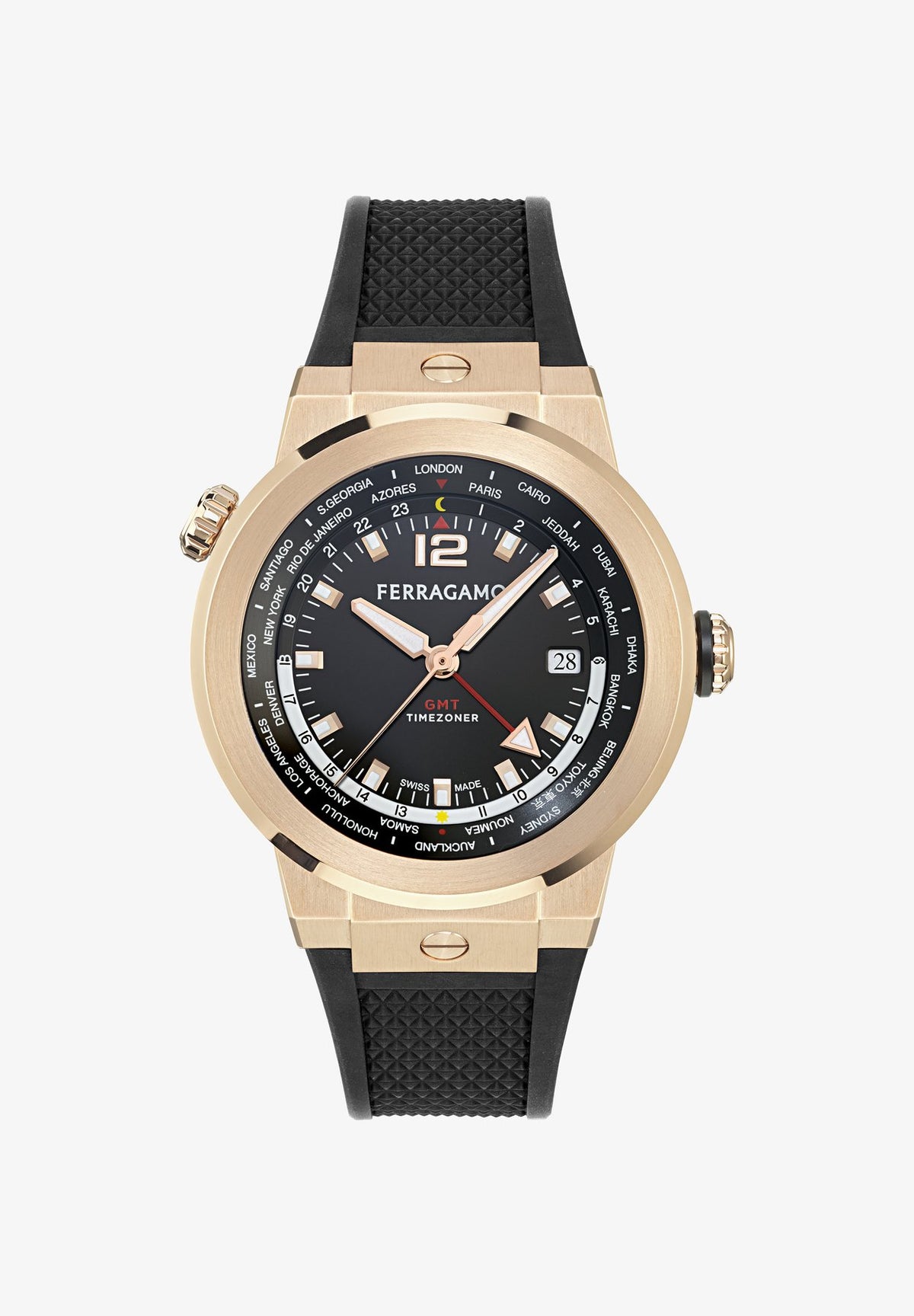 FERRAGAMOF-80 GMT WORLDTIME - Uhr
