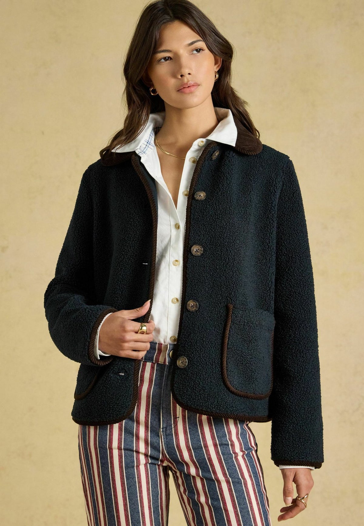 Tom JouleSADIE BUTTON THROUGH FLEECE JACKET - Fleecejacke