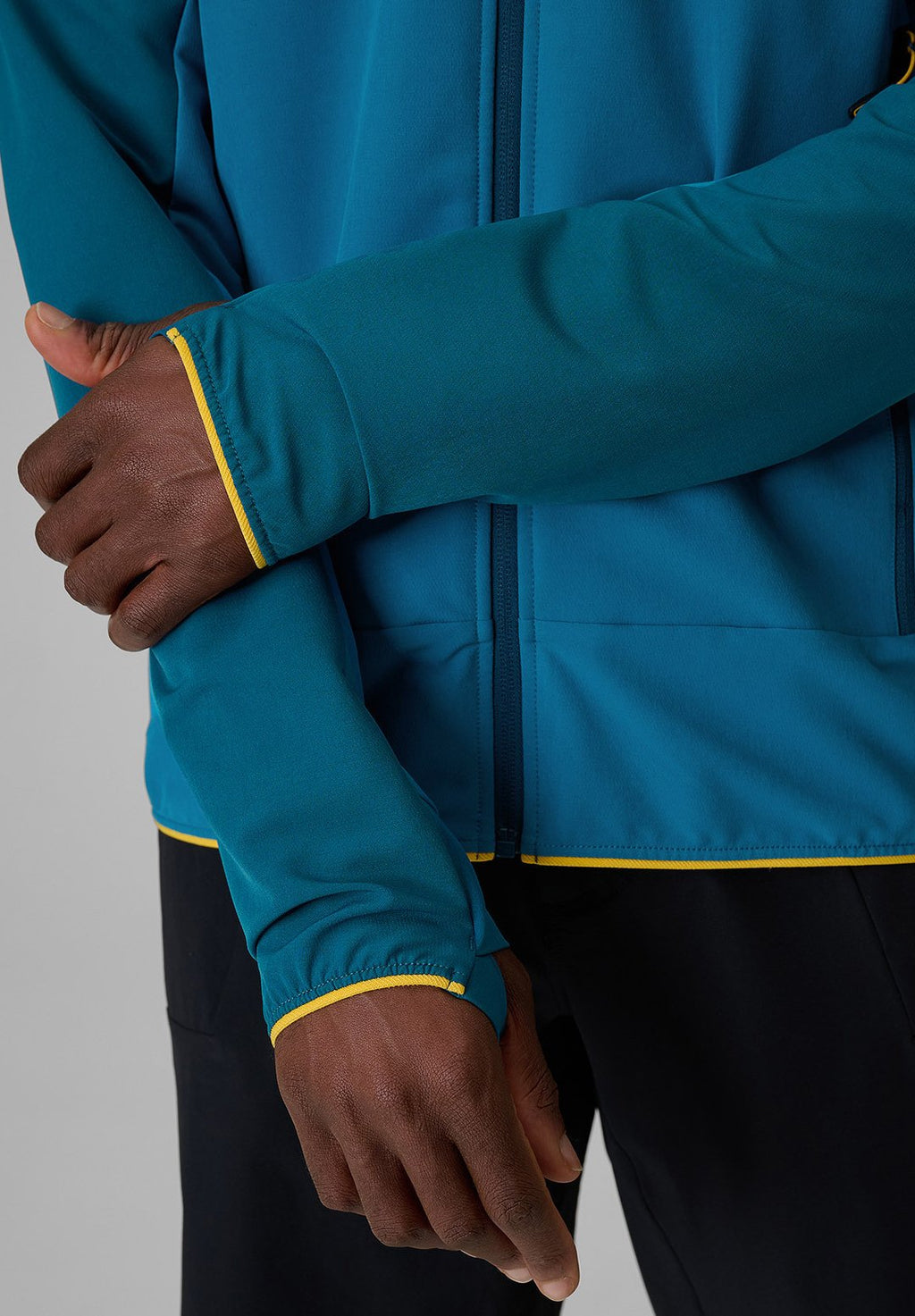 4F4F KURTKA SOFTSHELL WIATROODPORNA MĘSKA - NIEBIESKA XXL - Softshelljacke