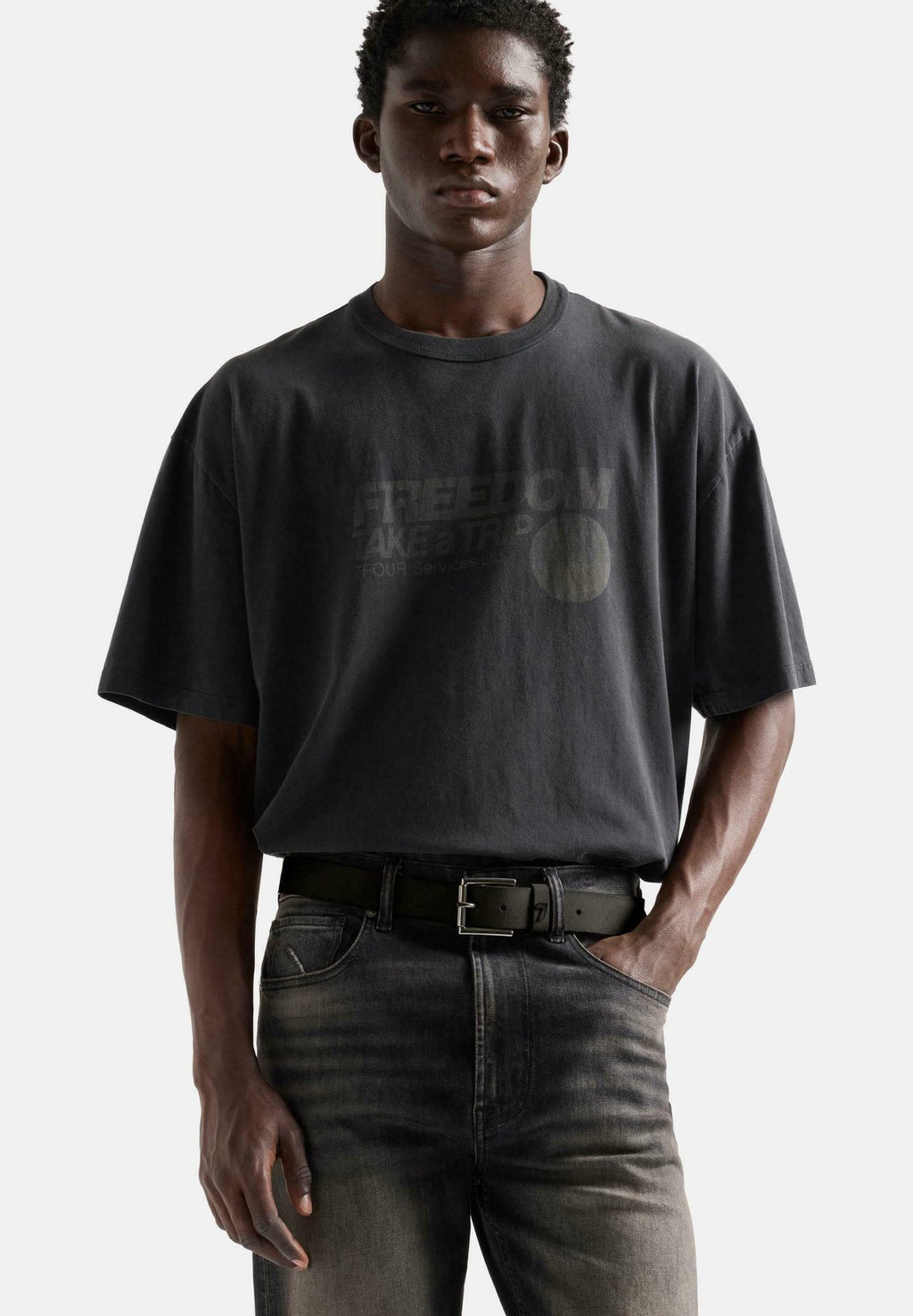 7 for all mankind7 FOR ALL MANKIND KNITTED S/S GRAPHIC TEE KNITTED S/S GRAPHIC TEE - T-Shirt print