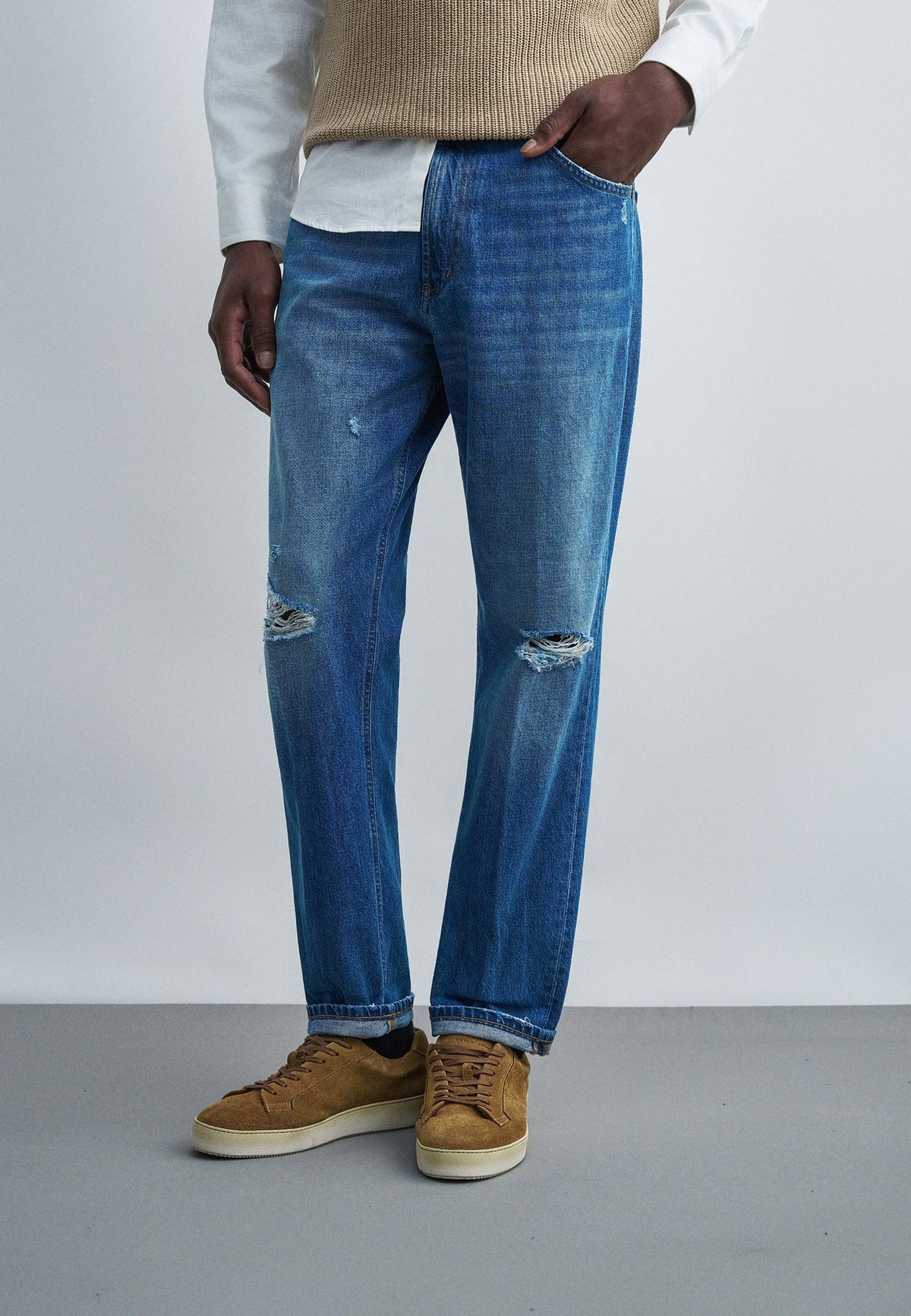 DondupPOCKETS PACO CROSS - Jeans Straight Leg