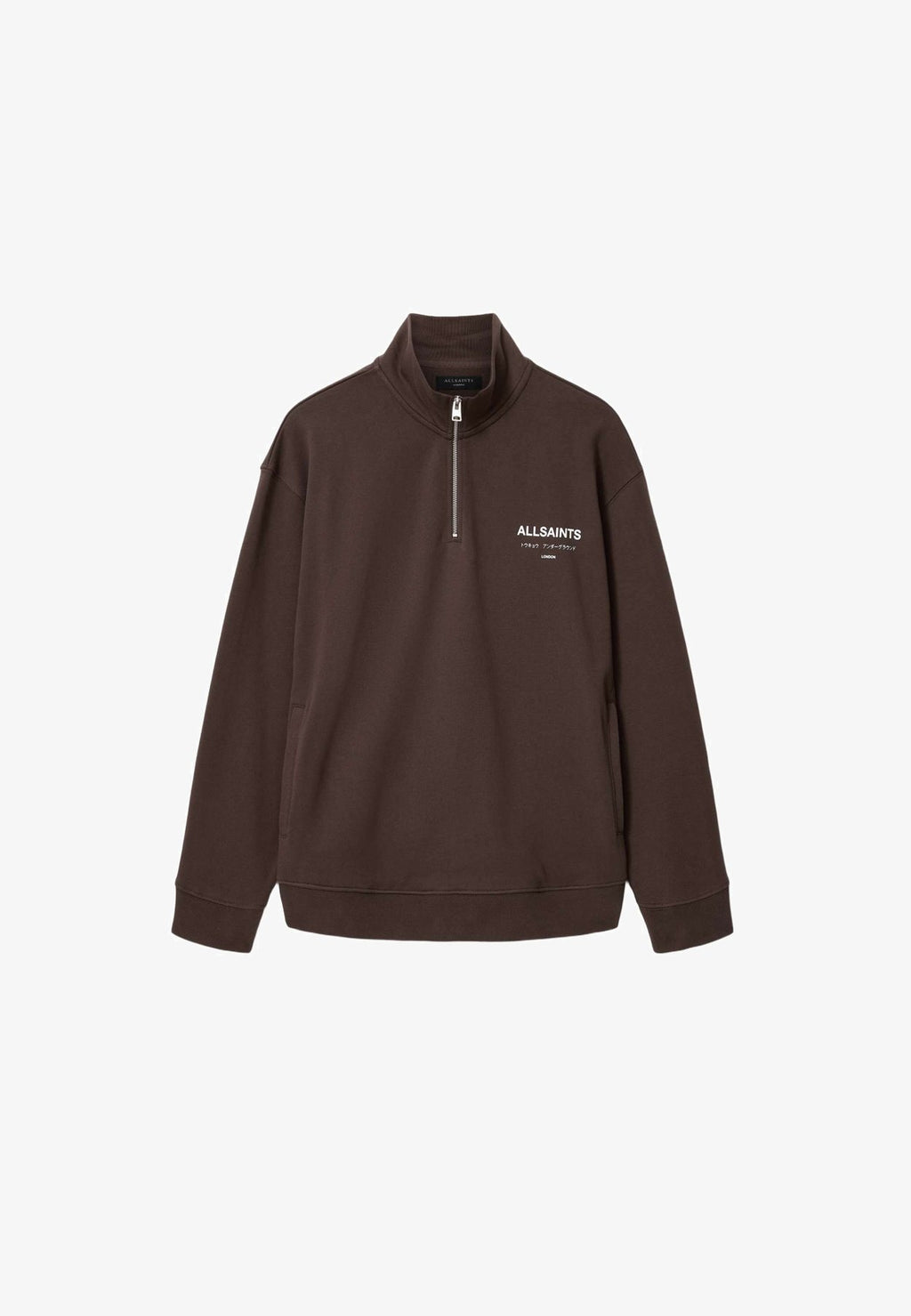 AllSaintsUNDERGROUND HALF ZIP - Sweatshirt