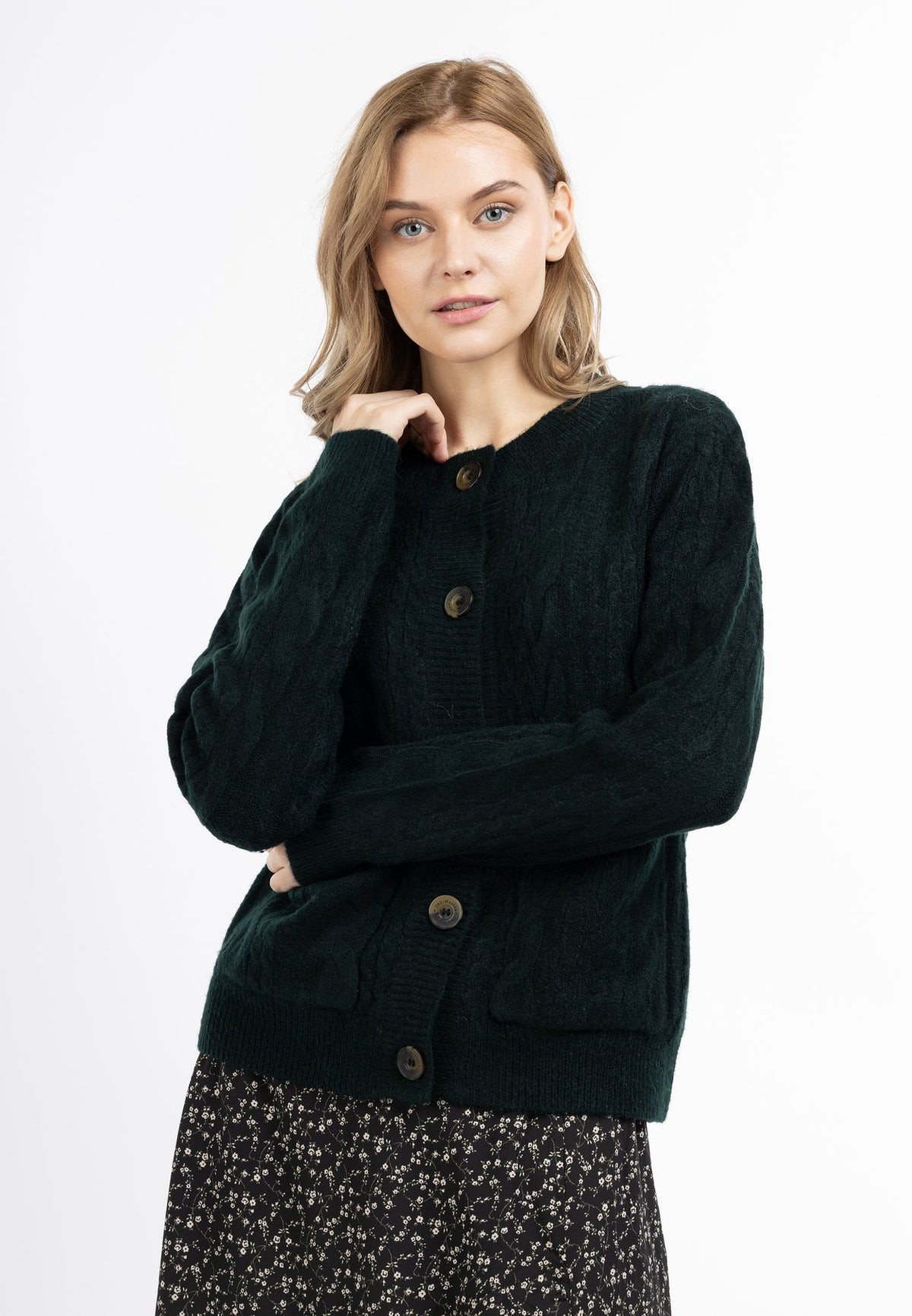 DreiMasterDREIMASTER STRICKJACKE MIT KNÖPFEN - Strickjacke
