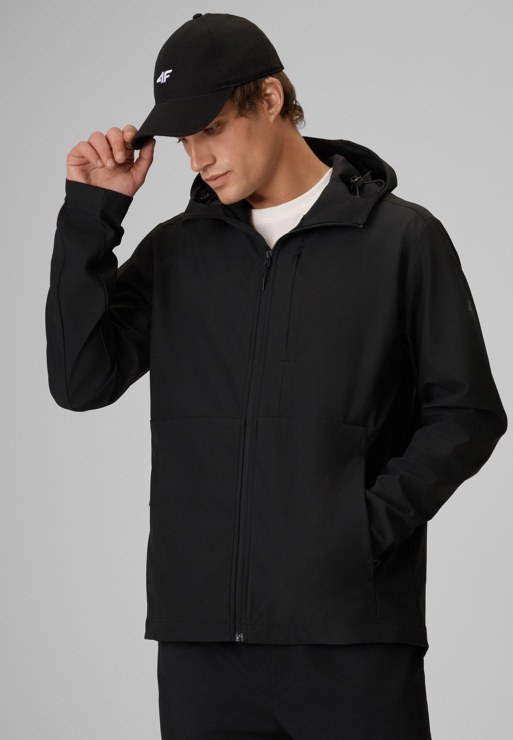 4F4F KURTKA SOFTSHELL WIATROODPORNA MEMBRANA 8000 MĘSKA - Softshelljacke