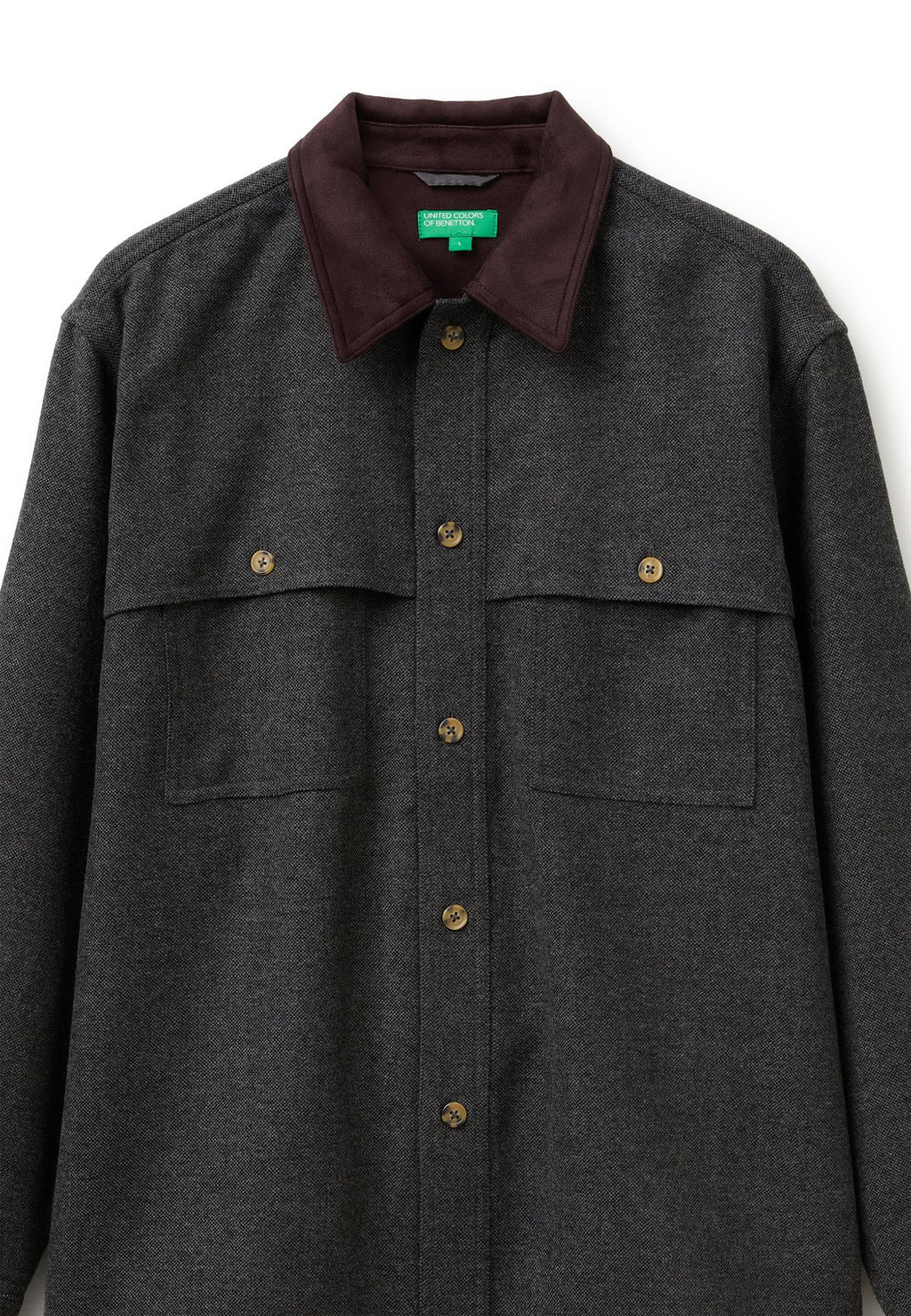 United Colors of BenettonFLANNEL SHIRT WITH BUTTONED CHEST POCKETS.. - Hemd