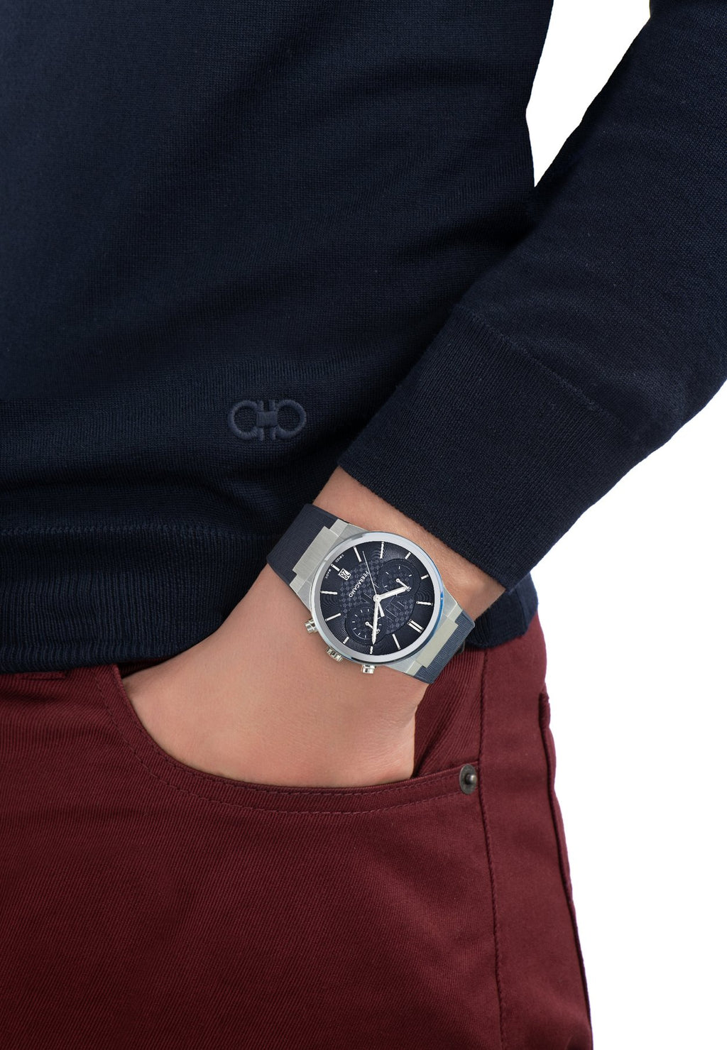 FERRAGAMOME-FERRAGAMO SAPPHIRE CHR - Chronograph
