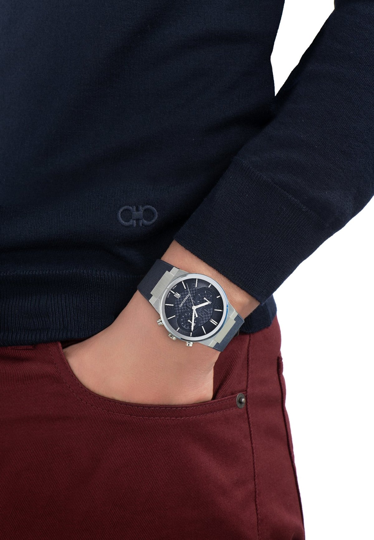 FERRAGAMOME-FERRAGAMO SAPPHIRE CHR - Chronograph
