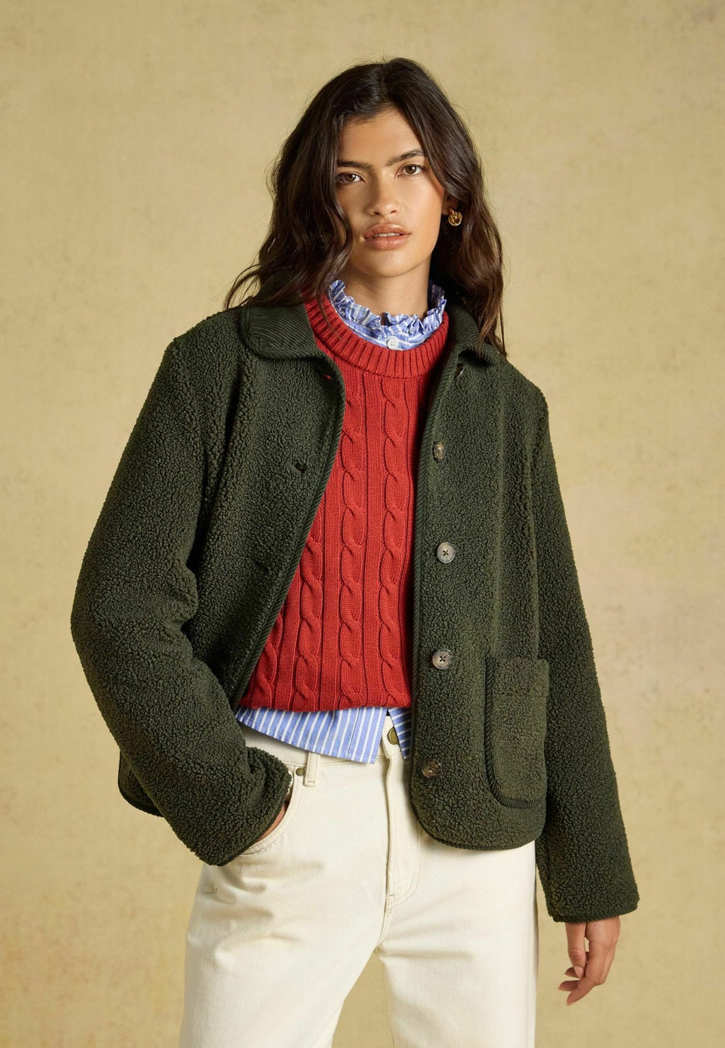 Tom JouleSADIE BUTTON THROUGH FLEECE JACKET - Fleecejacke