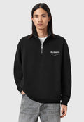 AllSaintsUNDERGROUND HALF ZIP - Sweatshirt