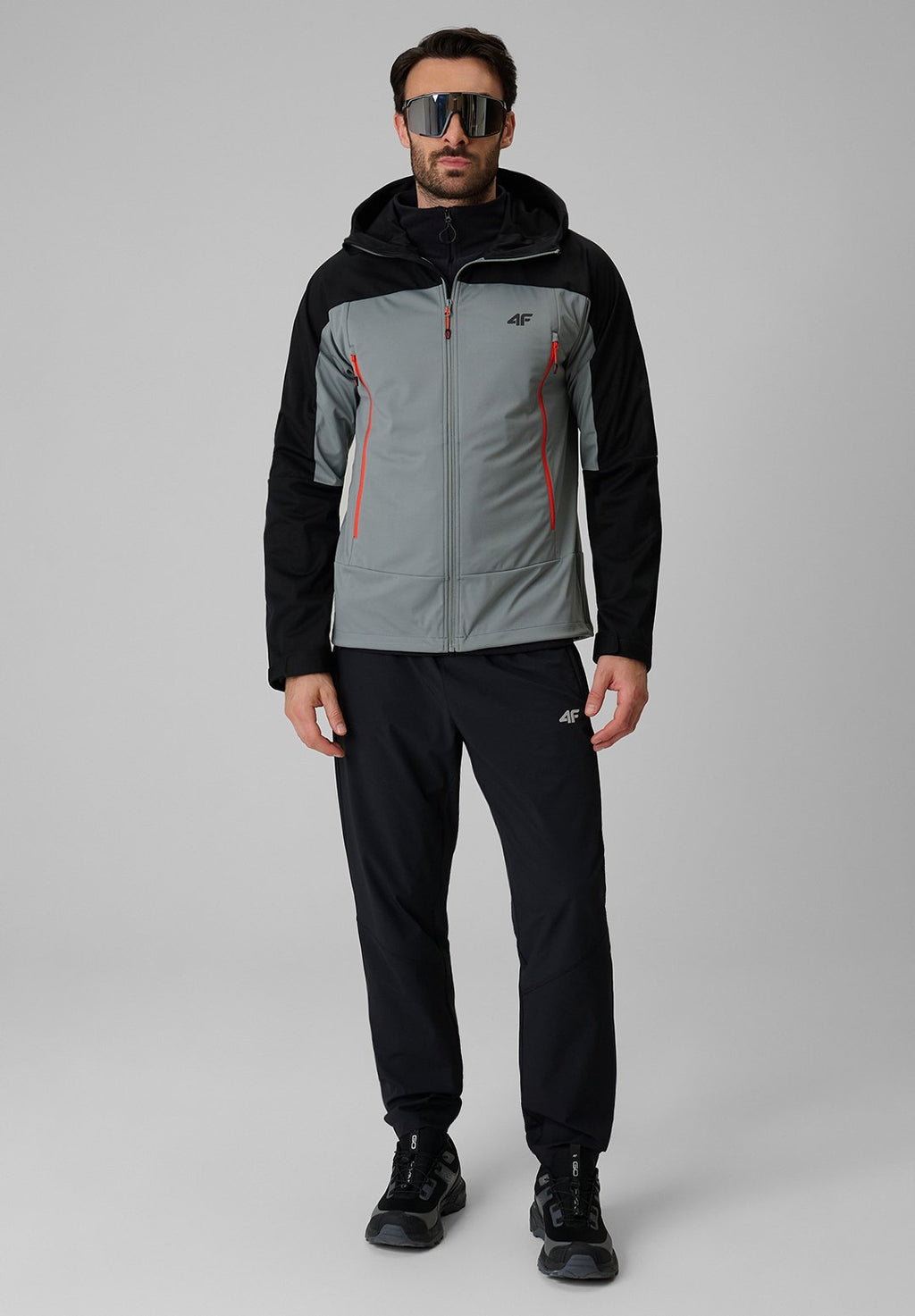 4F4F KURTKA SOFTSHELL WIATROODPORNA MEMBRANA 8000 MĘSKA - Softshelljacke