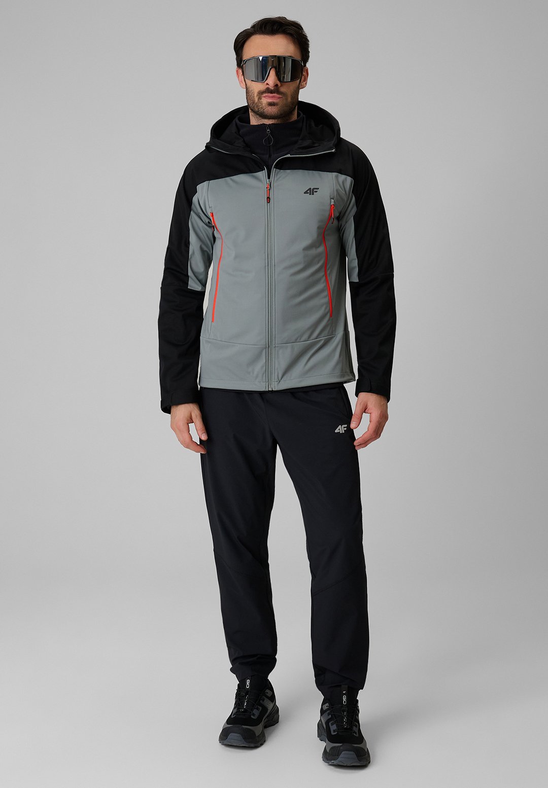 4F4F KURTKA SOFTSHELL WIATROODPORNA MEMBRANA 8000 MĘSKA - Softshelljacke