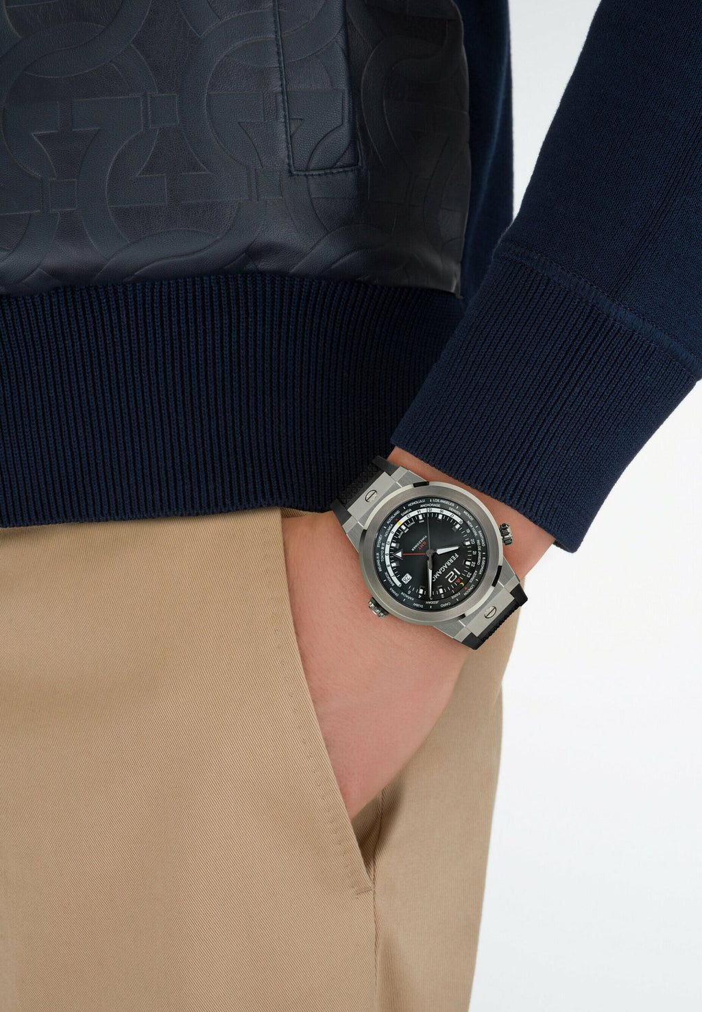 FERRAGAMOF-80 GMT WORLDTIME - Uhr