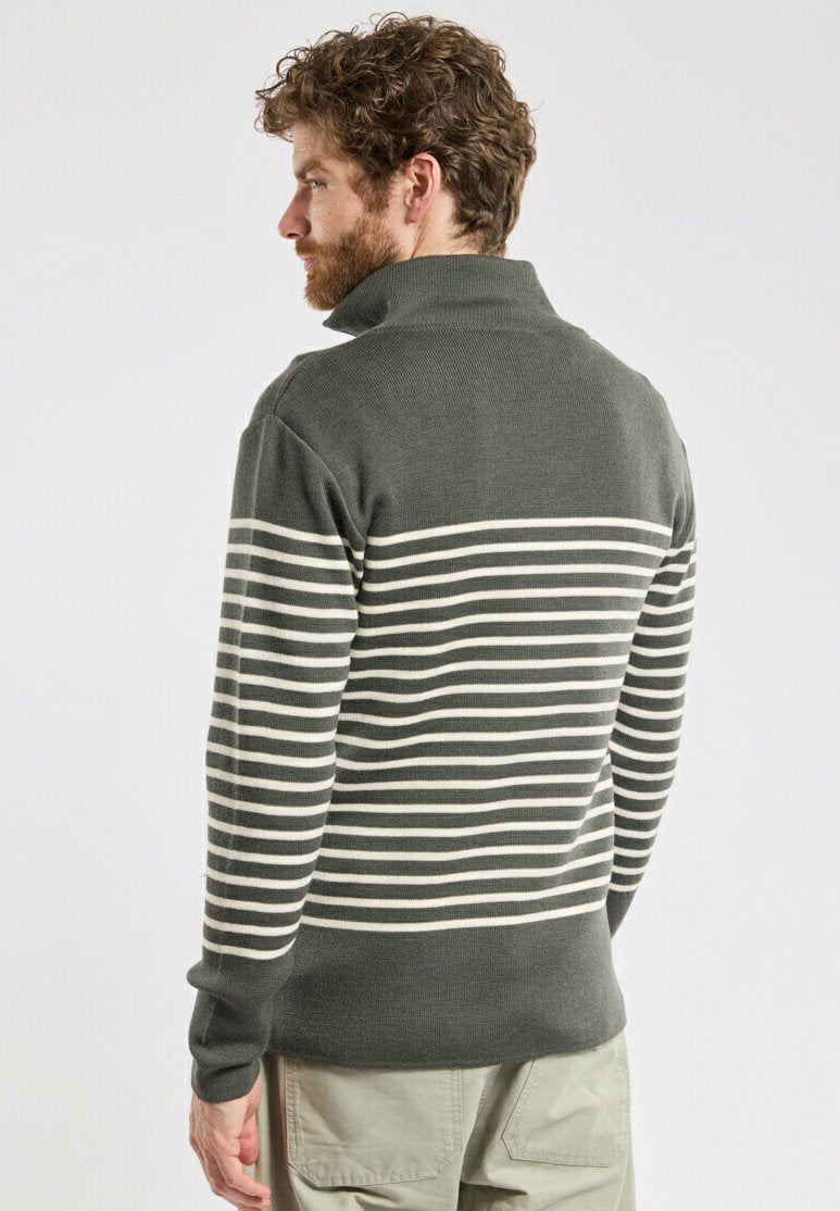 Armor luxHERITAGE STRIPED PULLOVER - Strickpullover