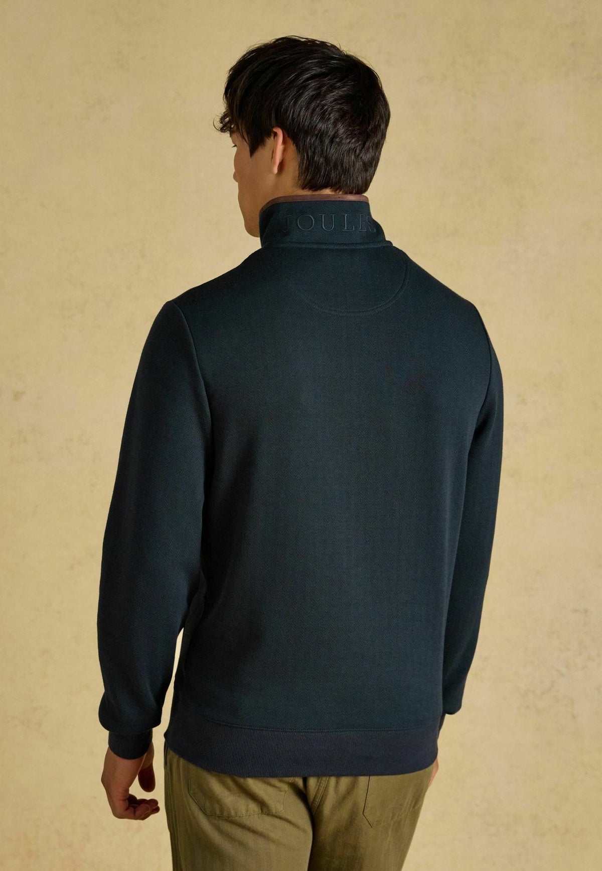Tom JouleHERRINGBONE QUARTER ZIP SWEATSHIRT - Sweatshirt