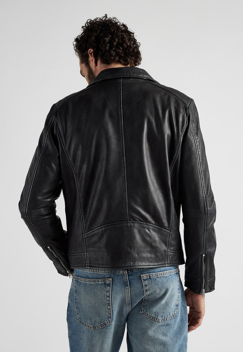JCCIM BIKERSTIL - Lederjacke