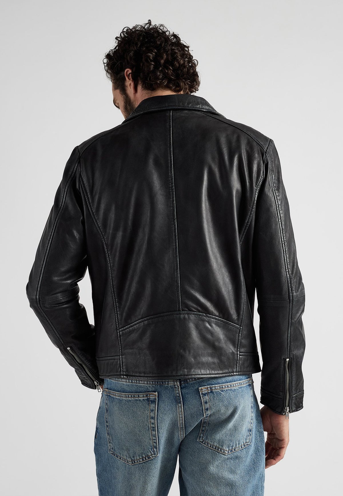 JCCIM BIKERSTIL - Lederjacke
