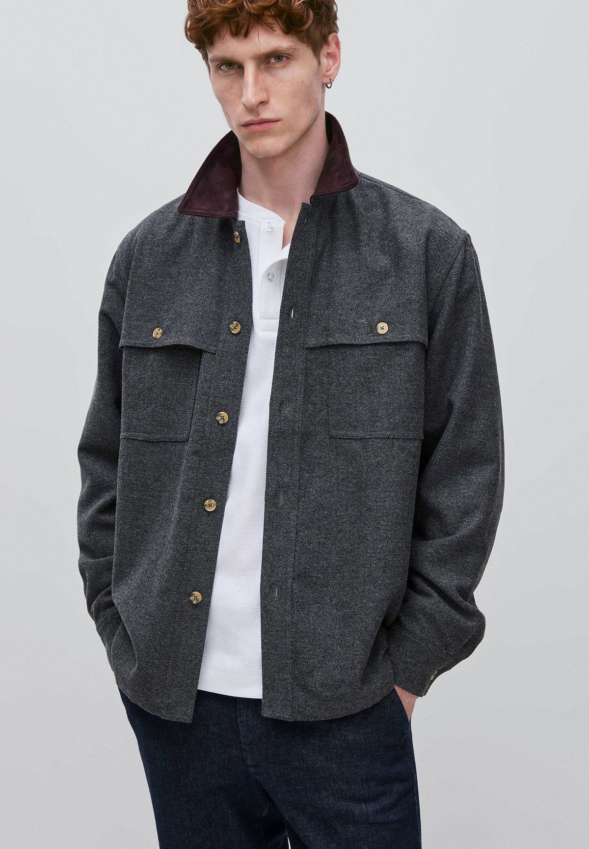 United Colors of BenettonFLANNEL SHIRT WITH BUTTONED CHEST POCKETS.. - Hemd