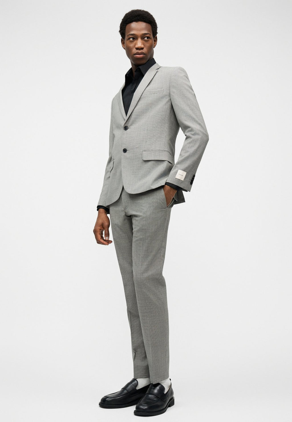 Calvin KleinHOUNDSTOOTH SLIM TROUSER - Anzughose