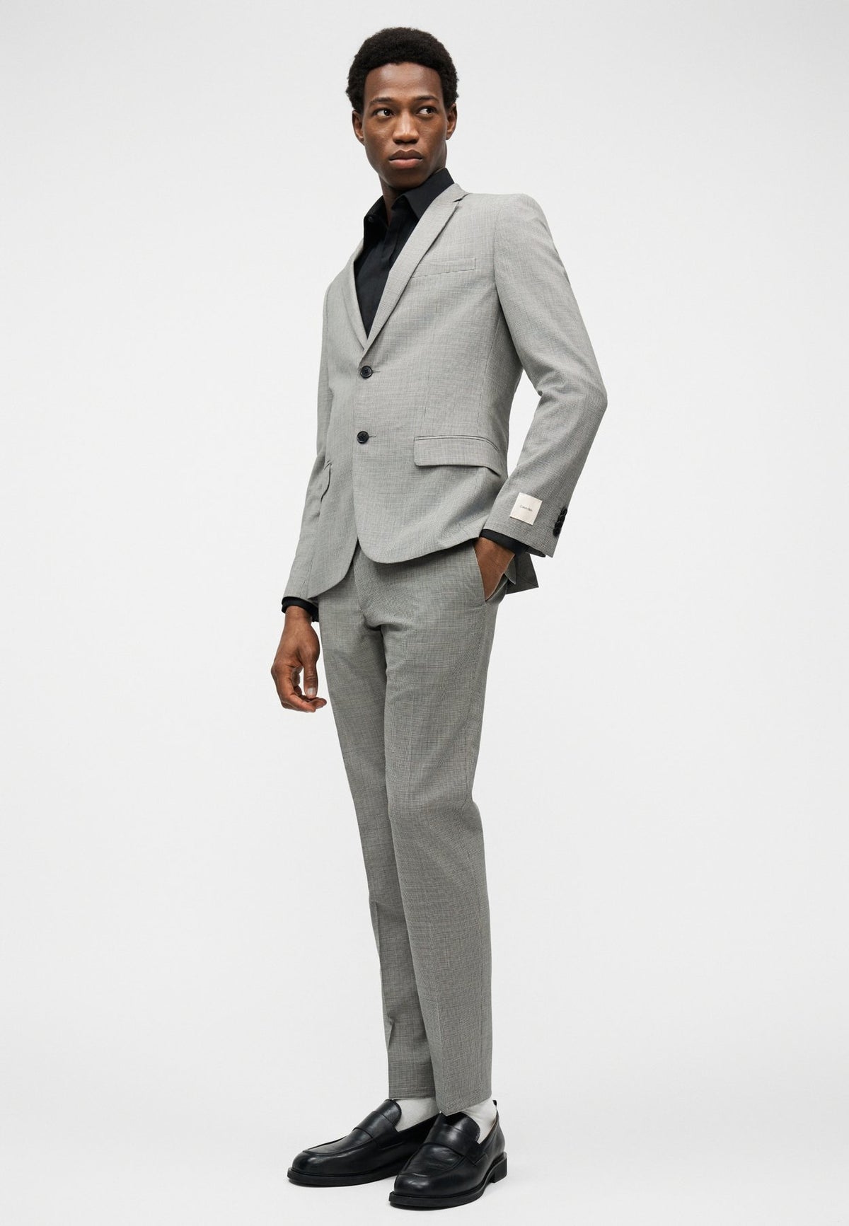 Calvin KleinHOUNDSTOOTH SLIM TROUSER - Anzughose