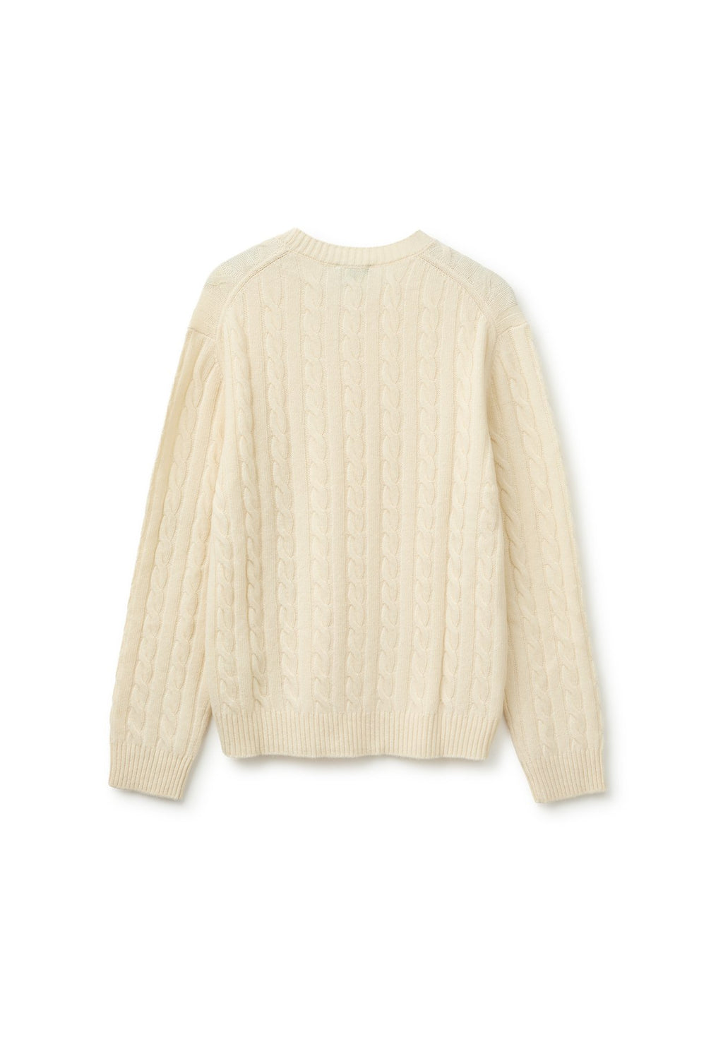 United Colors of BenettonLONG SLEEVE CREW NECK SWEATER, CLASSIC CABLE-RIB STITCHES, REGULAR FIT... - Strickpullover