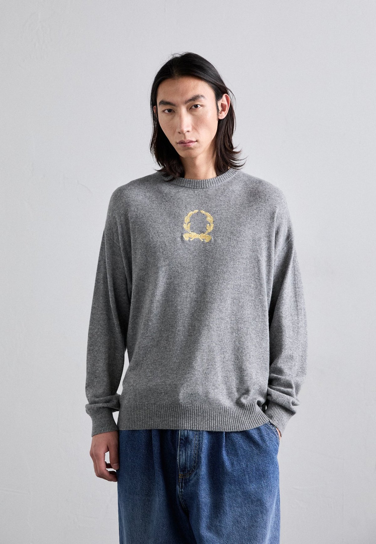 MOSCHINOLAUREL CROWN EMBLEM - Strickpullover