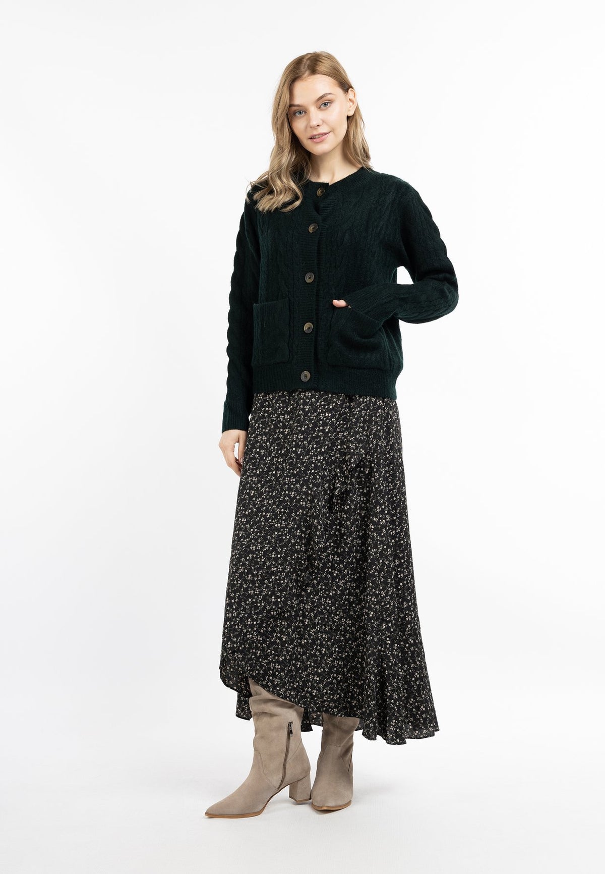 DreiMasterDREIMASTER STRICKJACKE MIT KNÖPFEN - Strickjacke