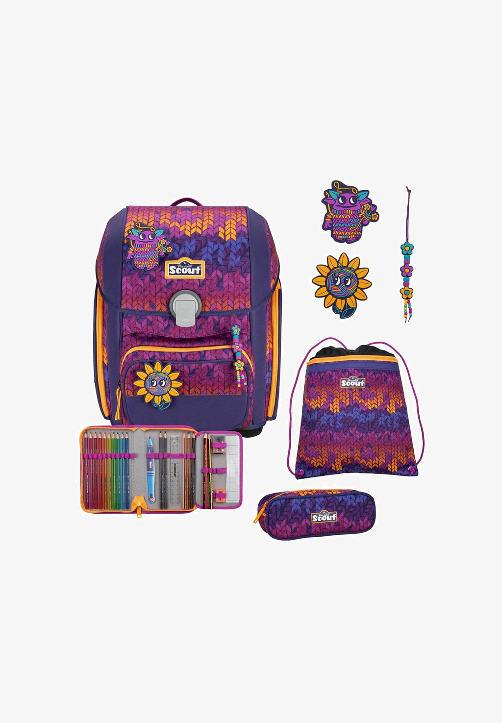 ScoutSET 4 TEILIG - Schulranzen Set