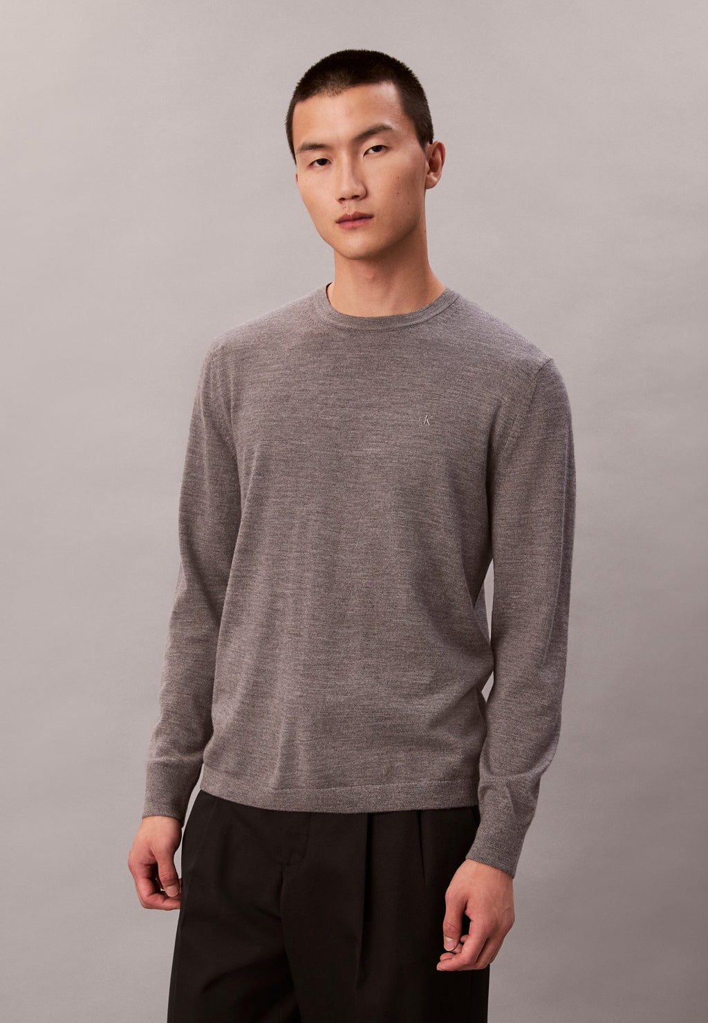 Calvin KleinMERINO WOOL CLASSIC JUMPER - Strickpullover