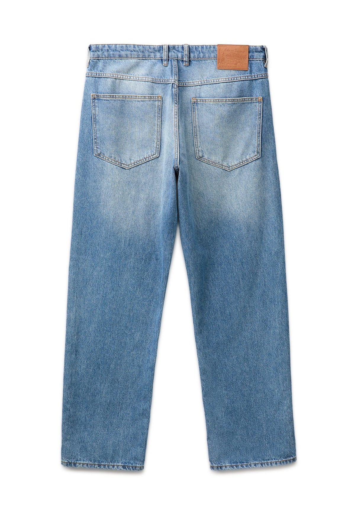 Sisley5-POCKET DENIM, STRAIGHT LEG, REGULAR WAIST, VINTAGE WASH.. - Jeans Straight Leg