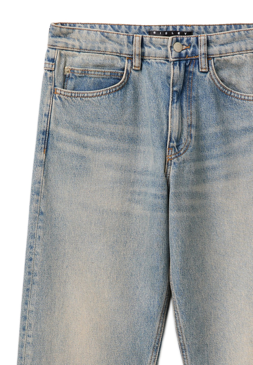 Sisley5-POCKET DENIM, STRAIGHT LEG, REGULAR WAIST, VINTAGE WASH.. - Jeans Straight Leg