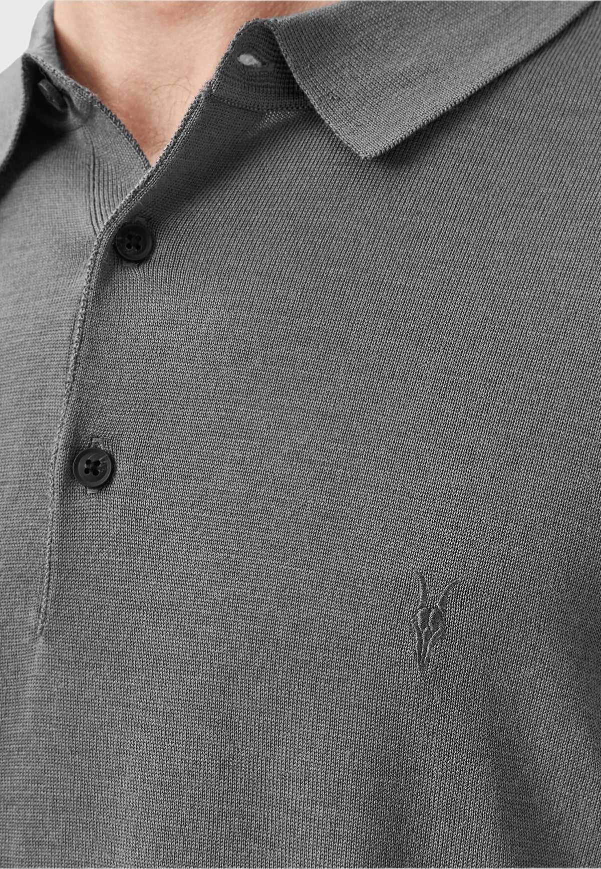 AllSaintsMODE MERINO LS POLO - Strickpullover