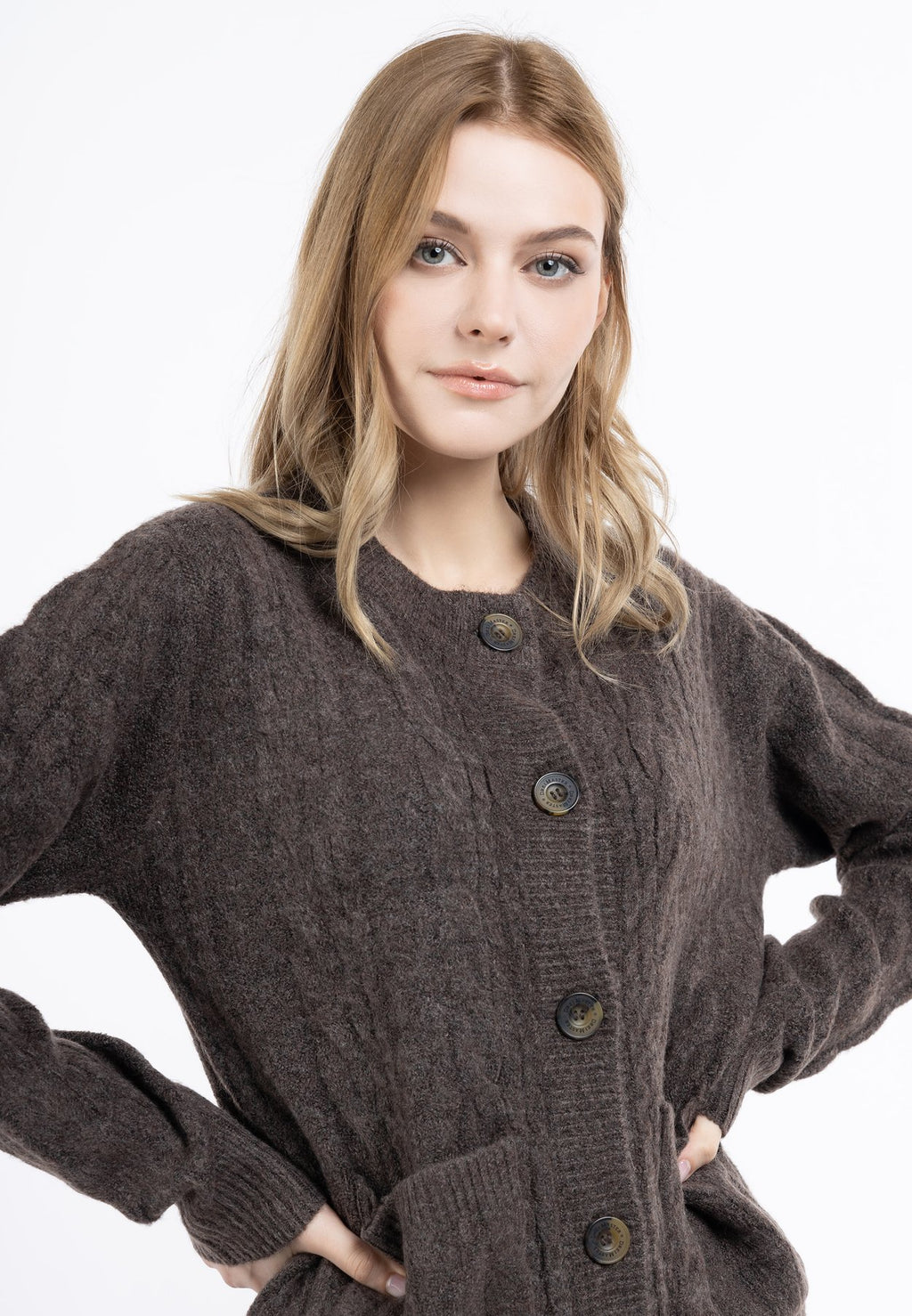 DreiMasterDREIMASTER STRICKJACKE MIT KNÖPFEN - Strickjacke