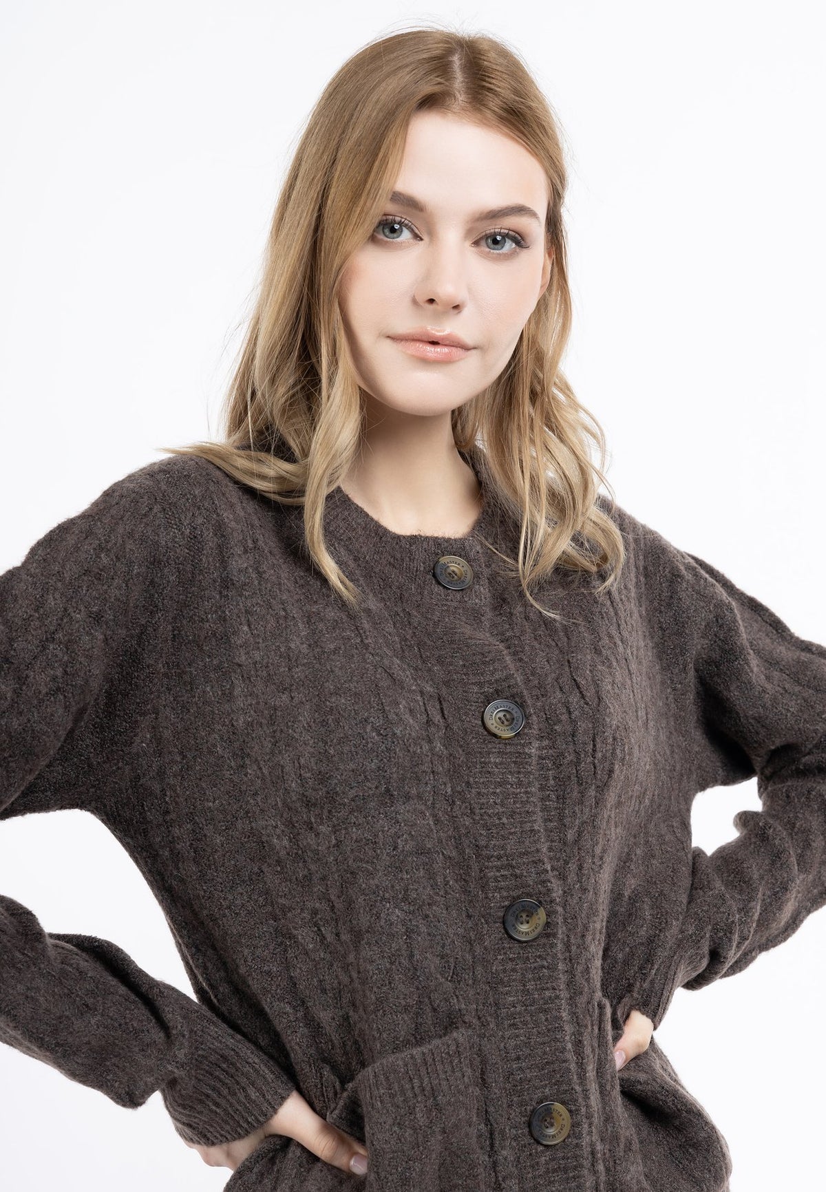 DreiMasterDREIMASTER STRICKJACKE MIT KNÖPFEN - Strickjacke