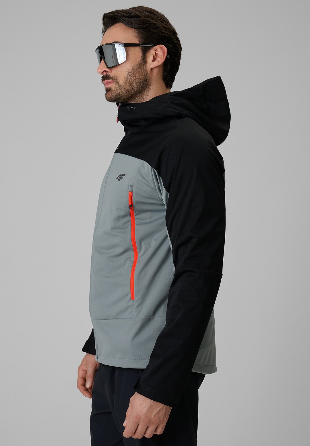 4F4F KURTKA SOFTSHELL WIATROODPORNA MEMBRANA 8000 MĘSKA - Softshelljacke
