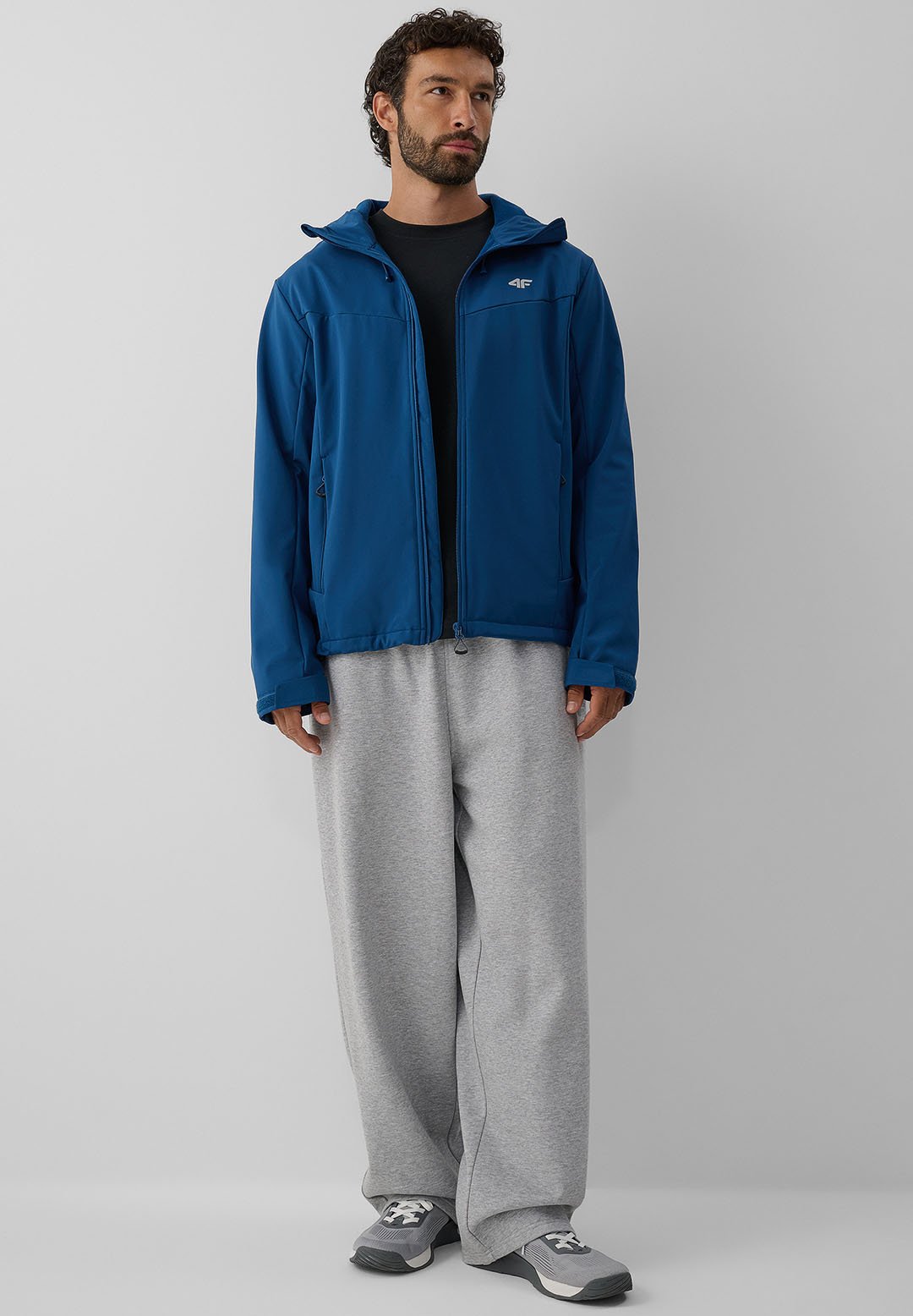 4F4F KURTKA SOFTSHELL WIATROODPORNA MEMBRANA 8000 MĘSKA - Softshelljacke